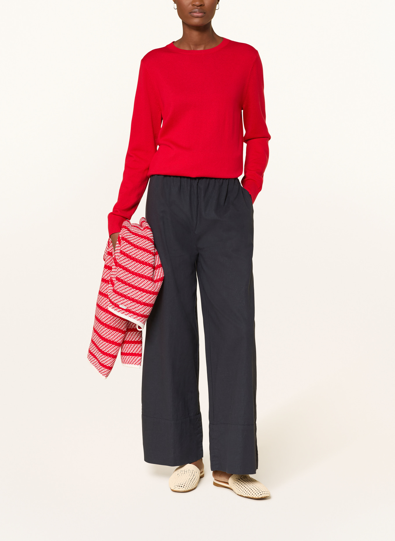 Barbour Pullover OAKLEY: ROT