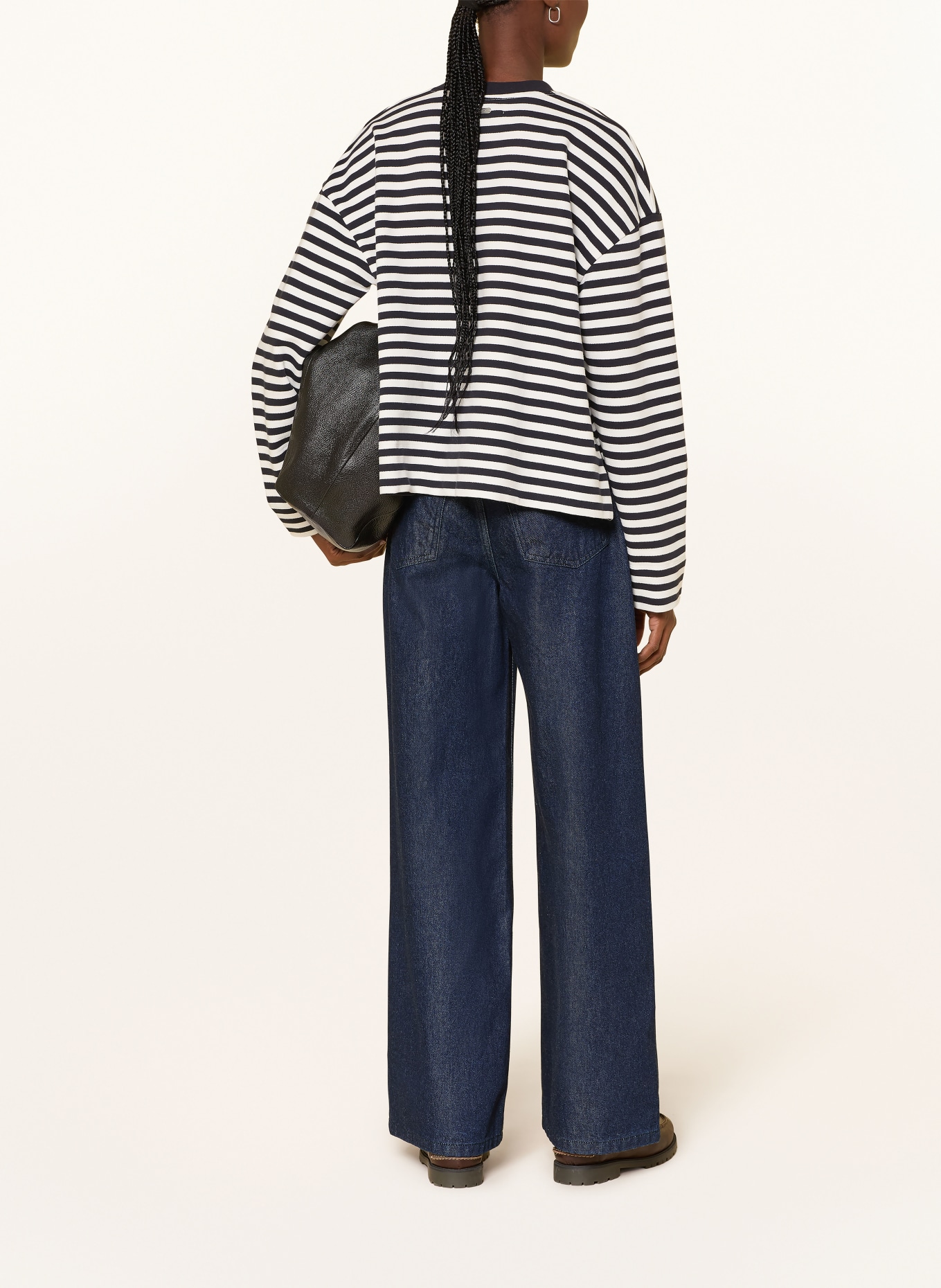 Barbour Wide Leg Jeans MAISIE: IN72 Dark Indigo Wash