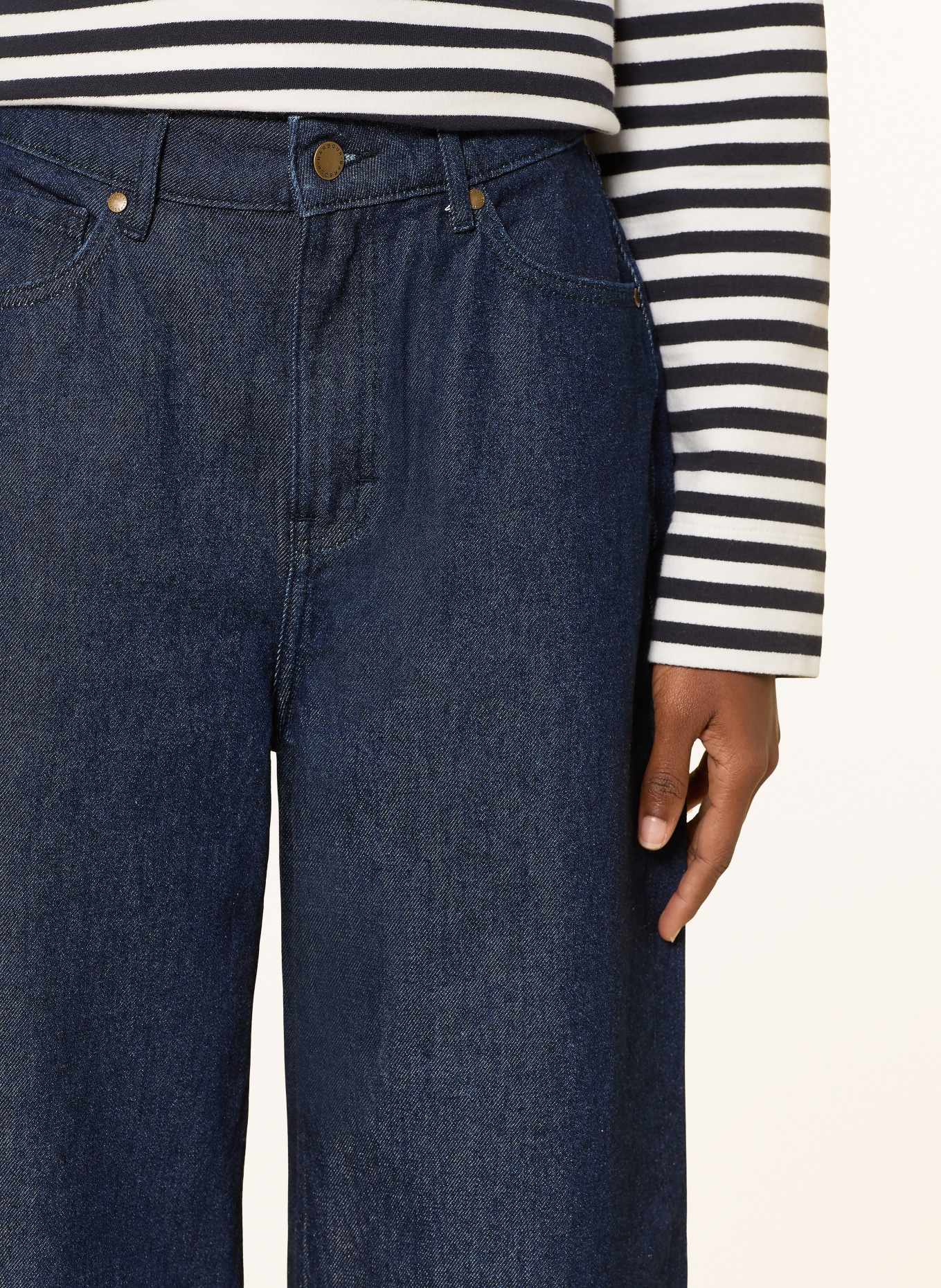 Barbour Wide Leg Jeans MAISIE: IN72 Dark Indigo Wash