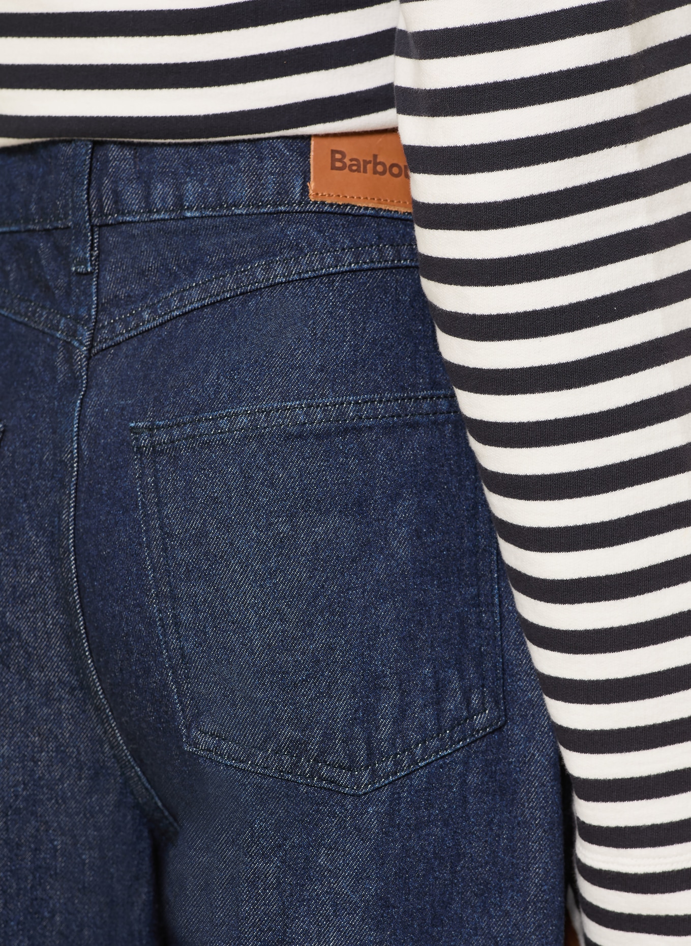 Barbour Wide Leg Jeans MAISIE: IN72 Dark Indigo Wash