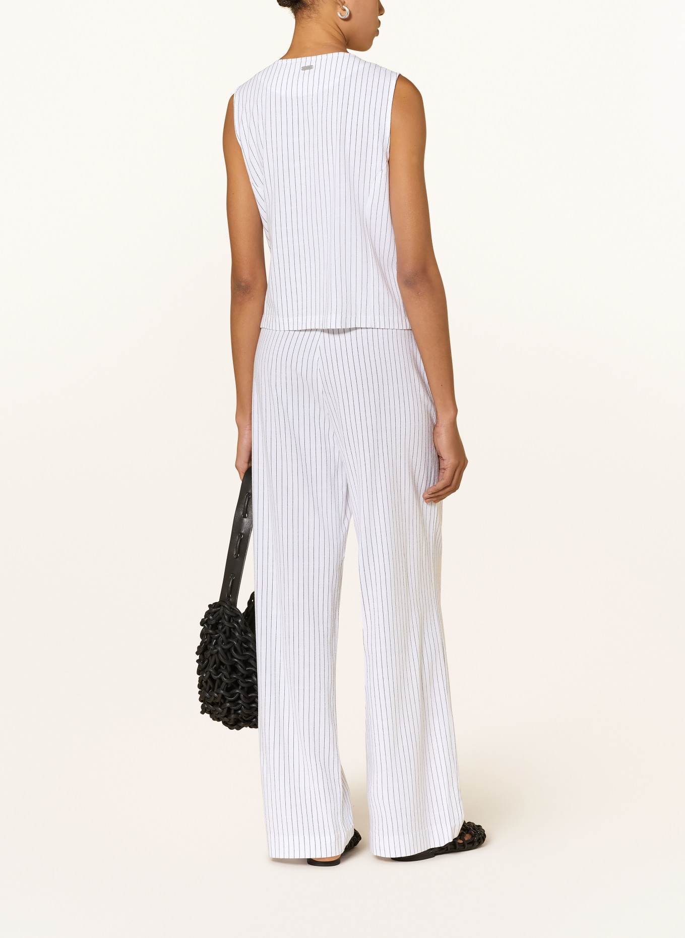 Barbour Blazerweste SLOANE: WEISS / DUNKELGRAU