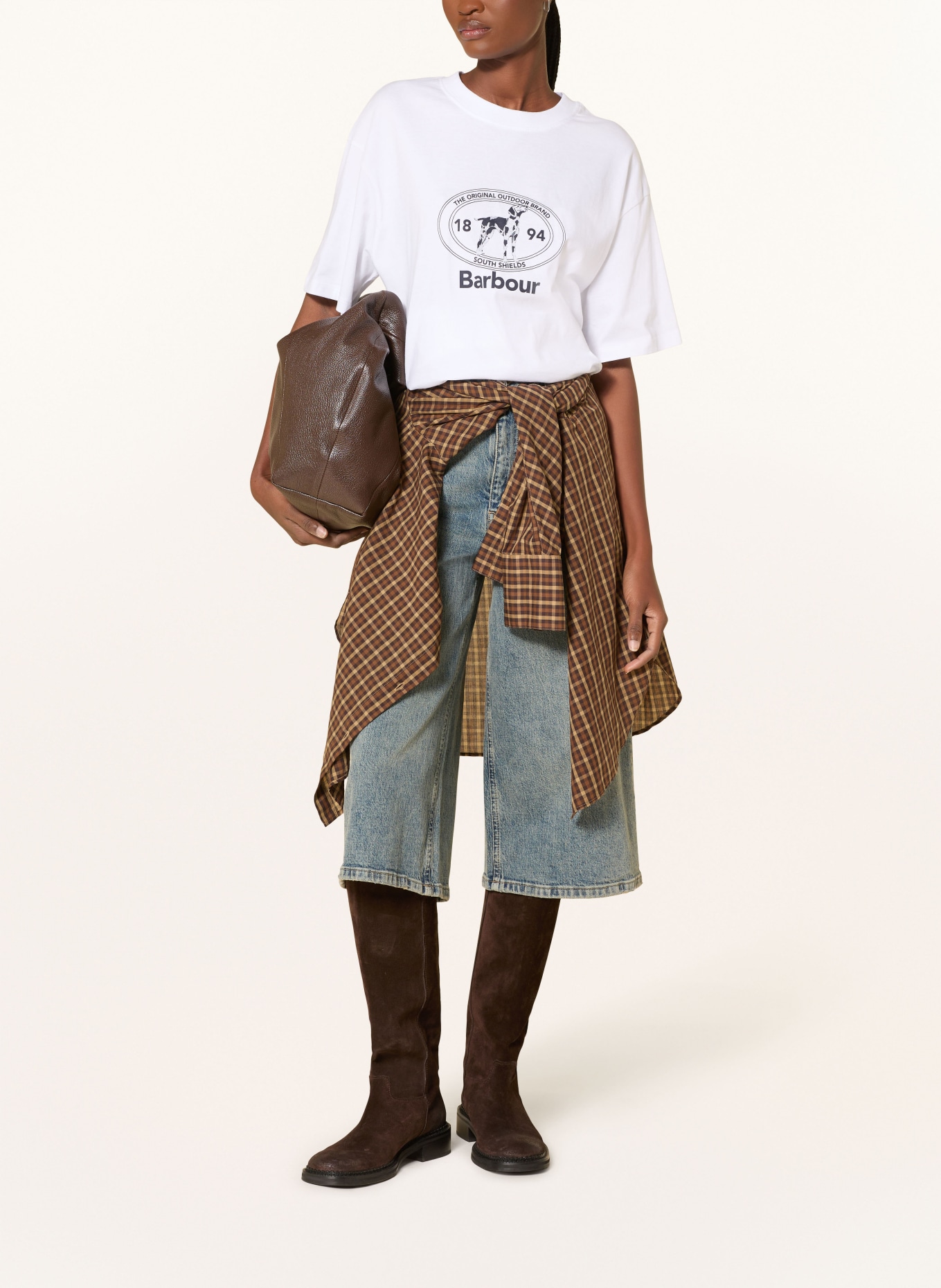 Barbour Koszulka FERN: BIAŁY