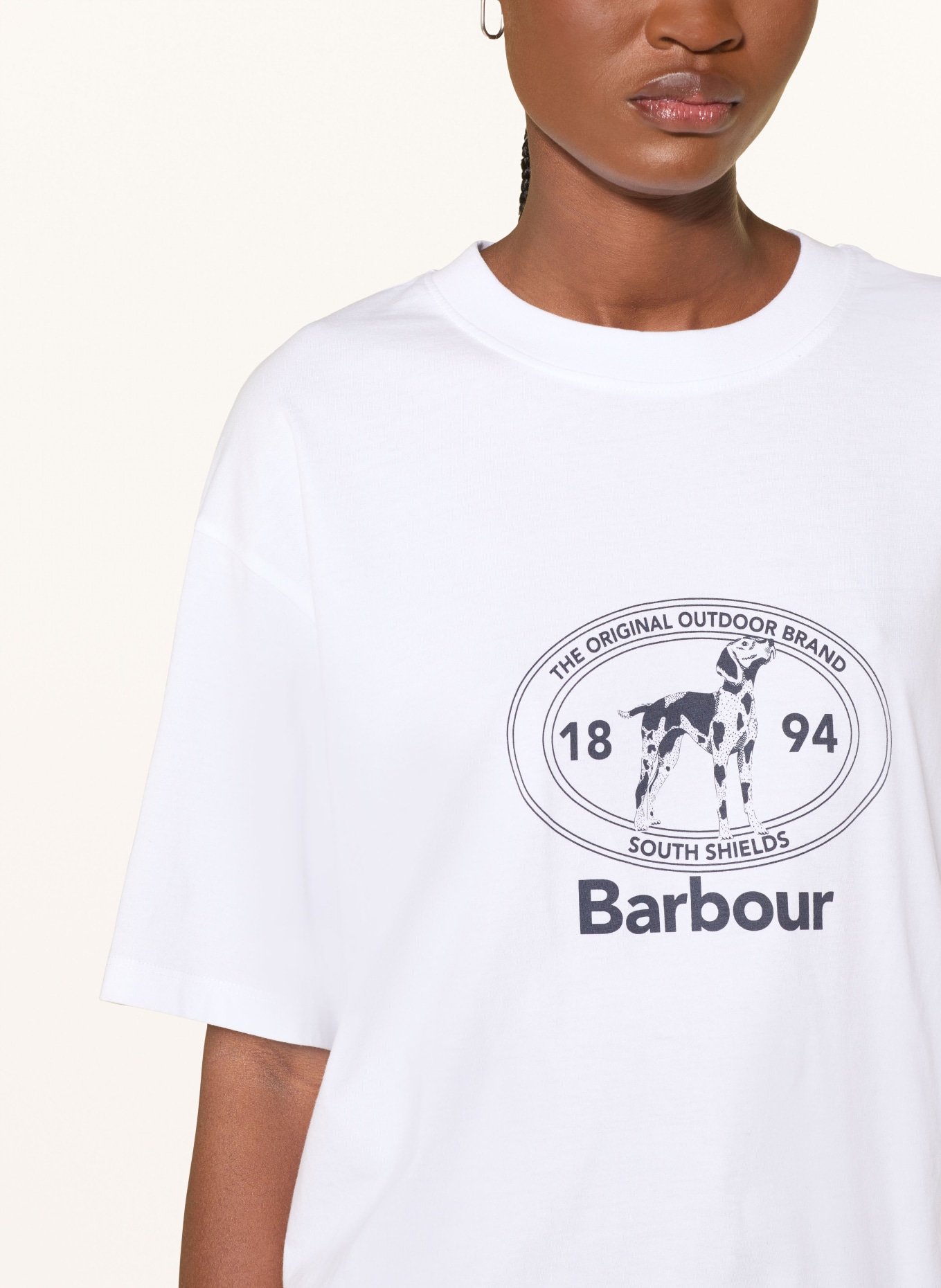 Barbour Koszulka FERN: BIAŁY