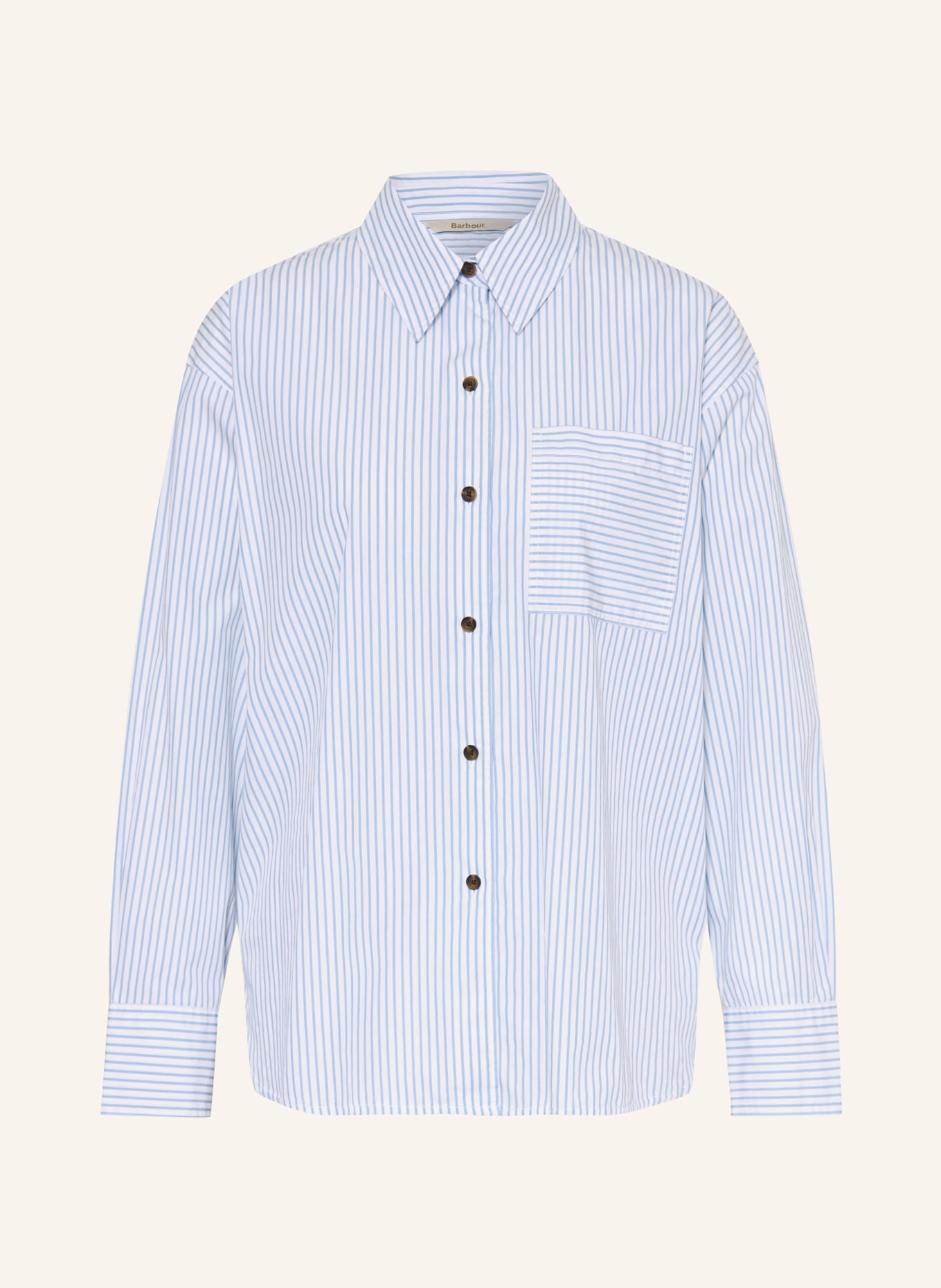 Barbour Košile POLLY: MODRÁ / BÍLÁ