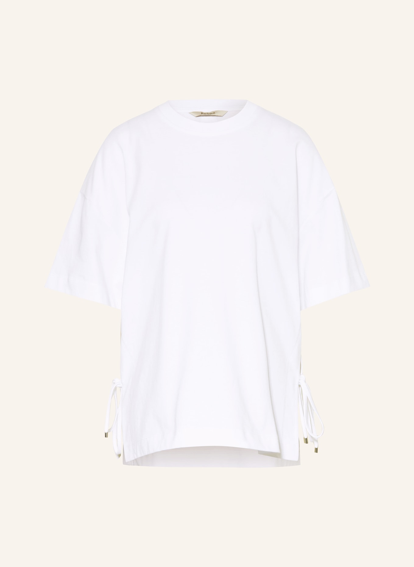 Barbour Koszulka oversize MARRON: BIAŁY