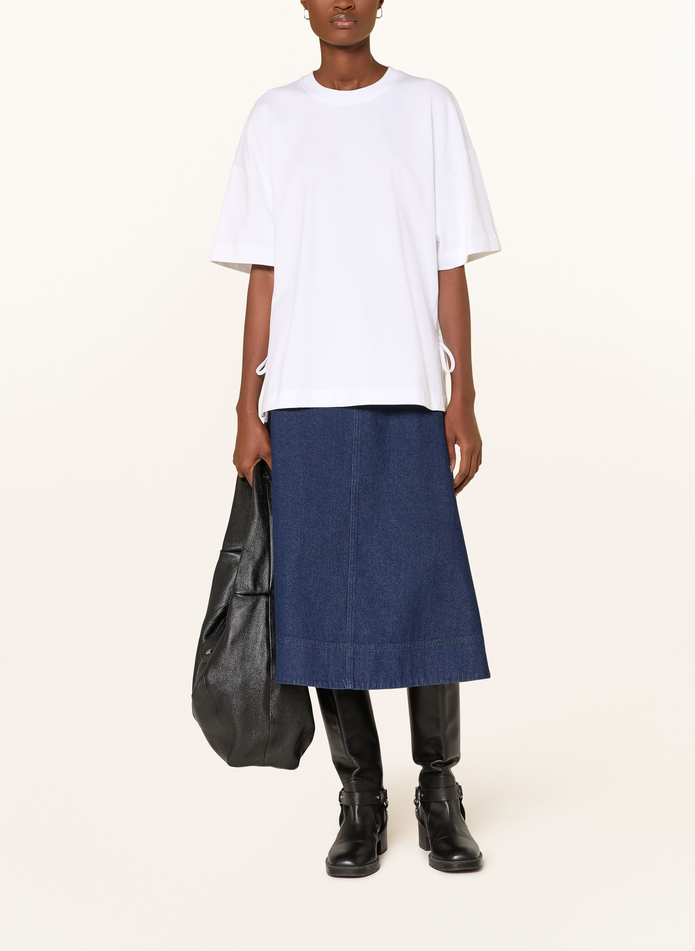 Barbour Koszulka oversize MARRON: BIAŁY