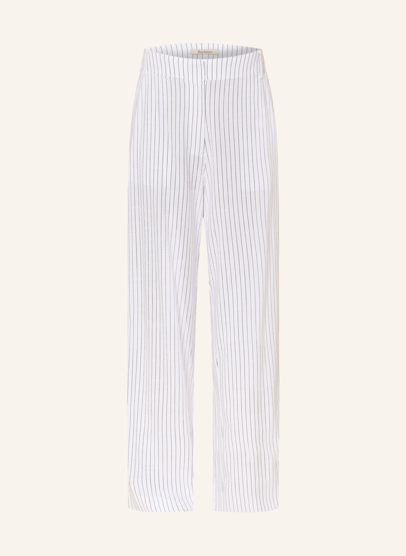 Barbour Marlenehose SLOANE: WEISS / SCHWARZ