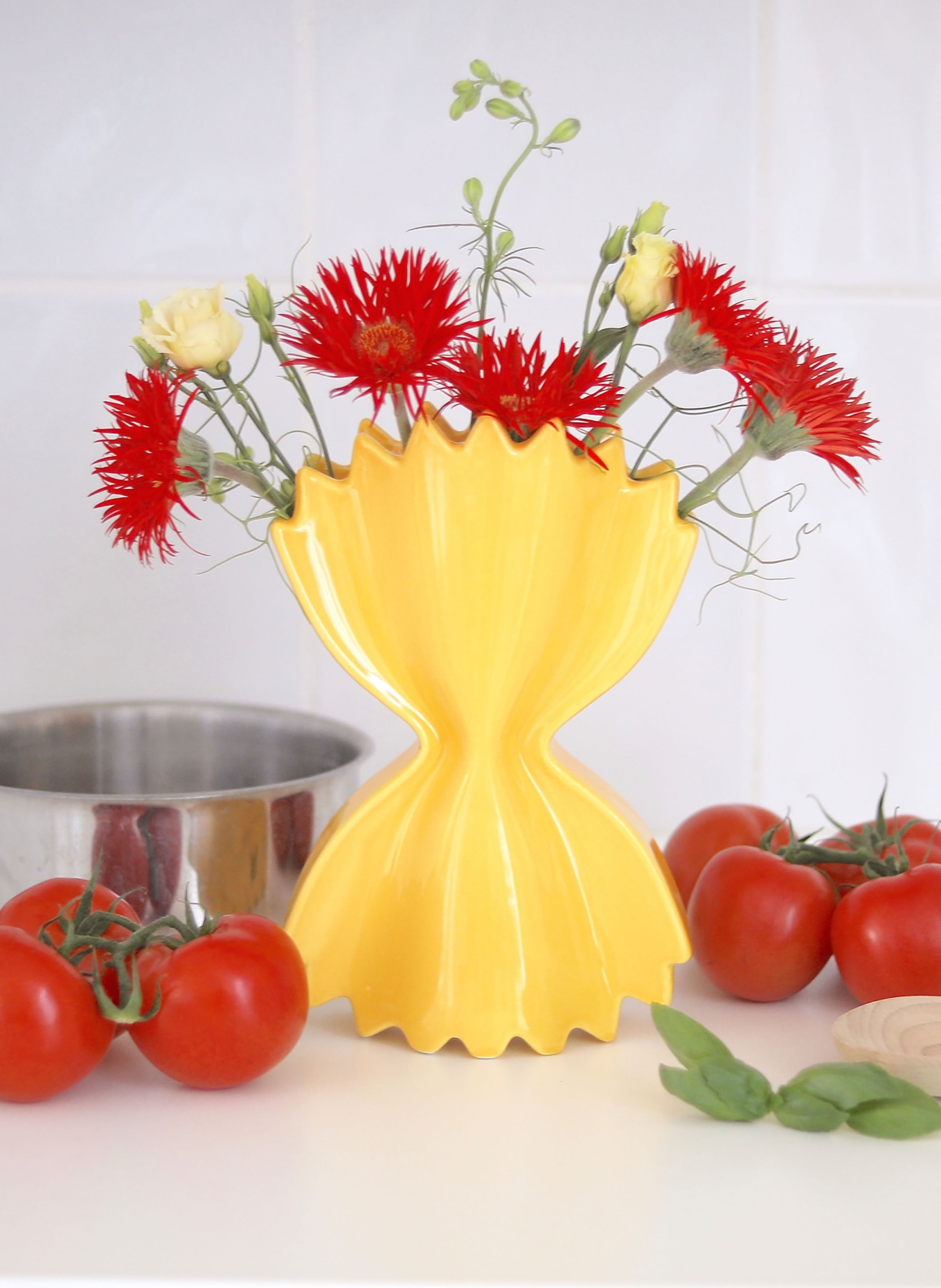 fluid MARKET Vase PASTA: GELB