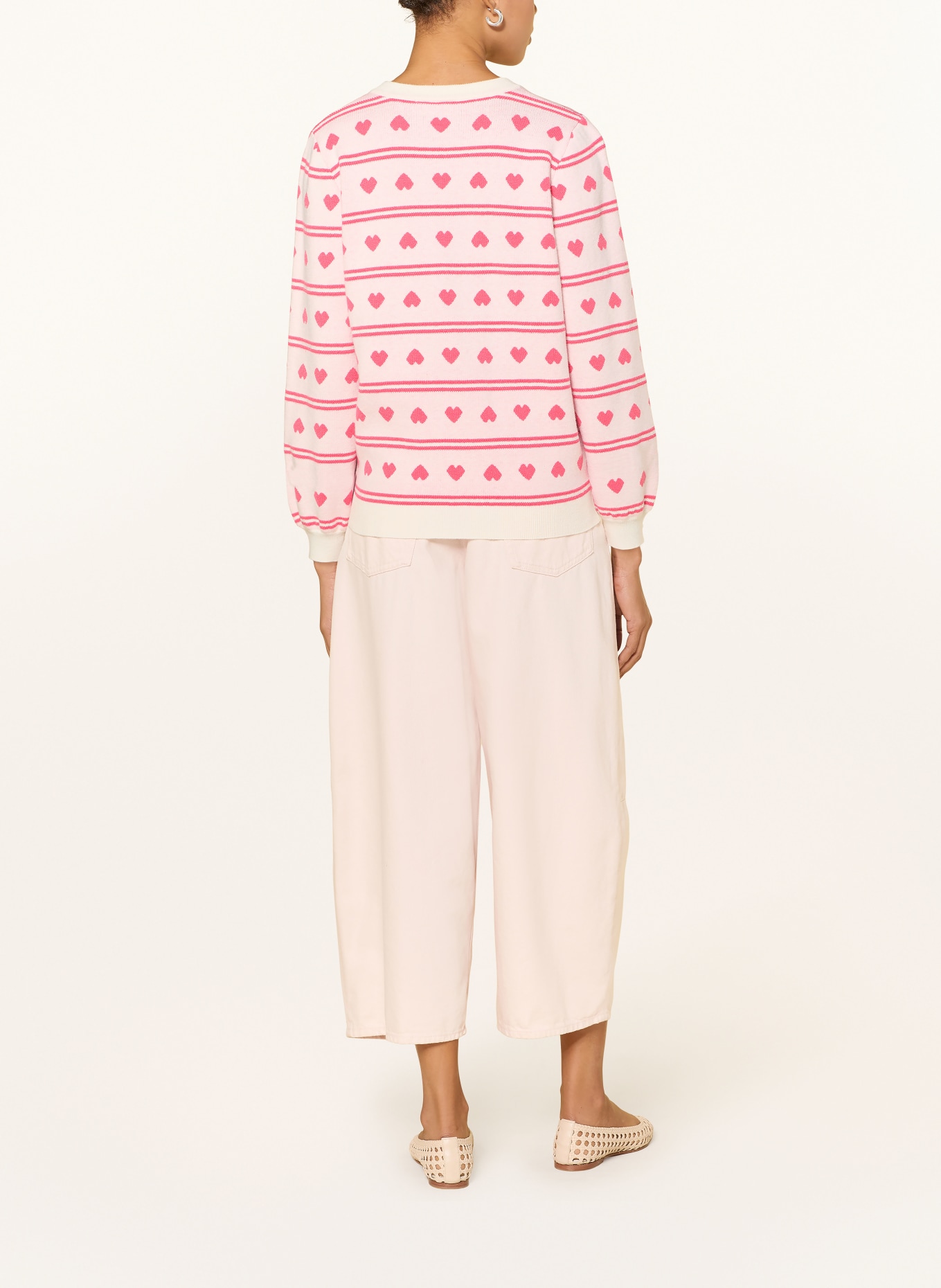 ICHI Pullover IHBRIELLE: ECRU / PINK