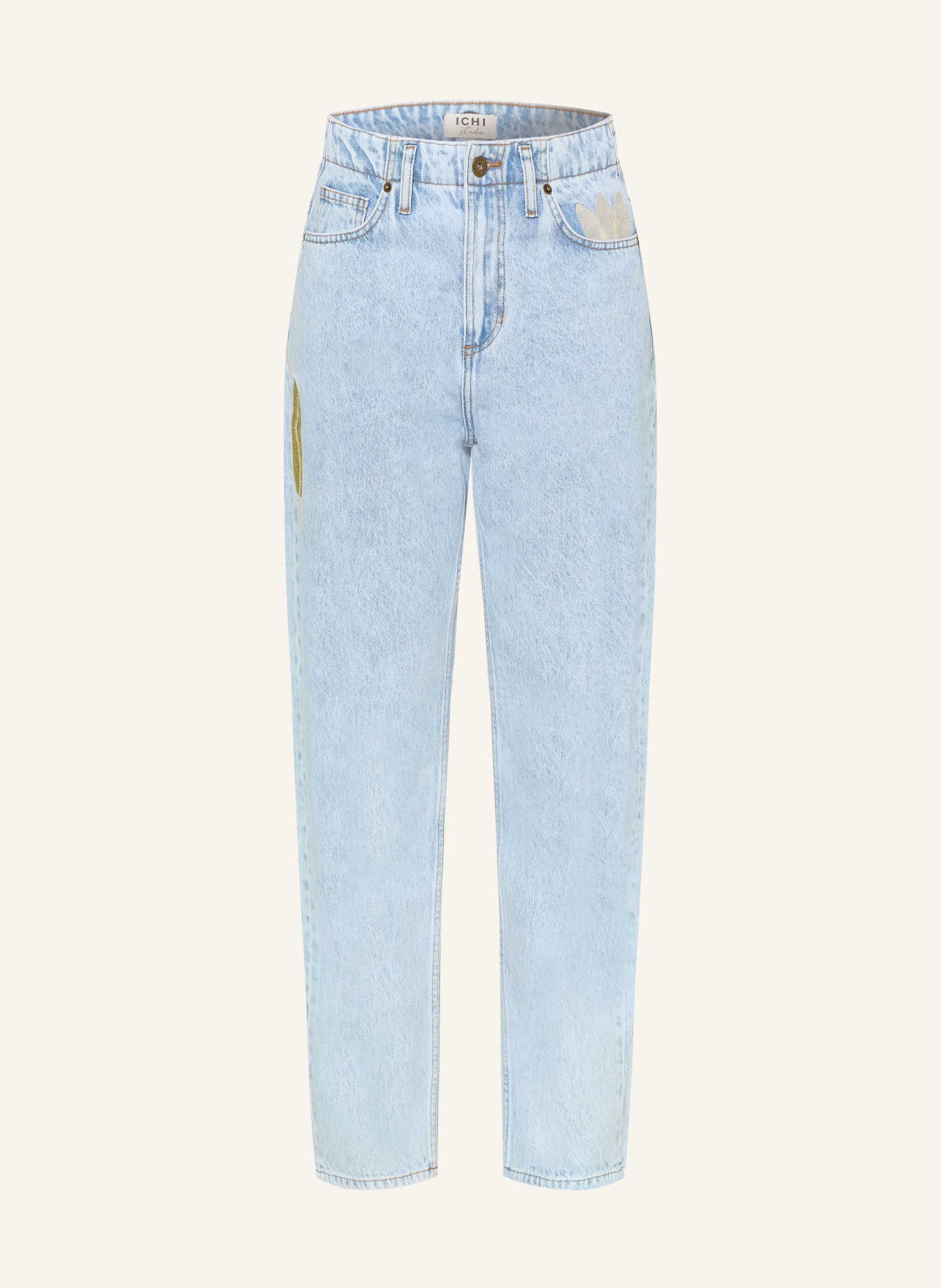 ICHI Straight Jeans IHBAUVE: 200792 Light blue washed
