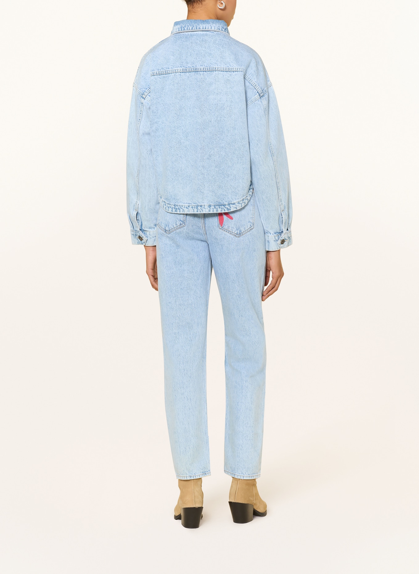 ICHI Straight Jeans IHBAUVE: 200792 Light blue washed