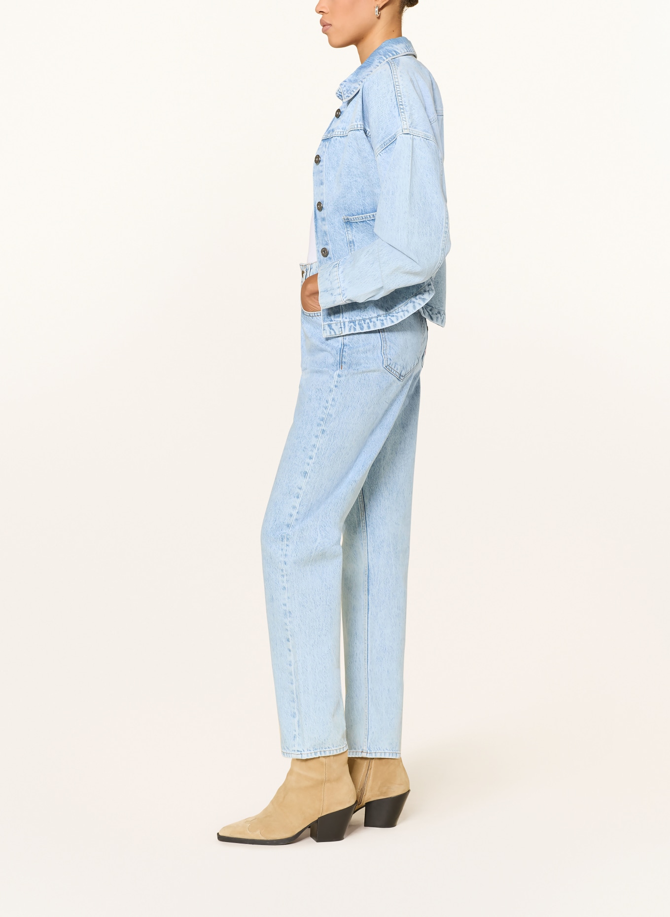 ICHI Straight Jeans IHBAUVE: 200792 Light blue washed