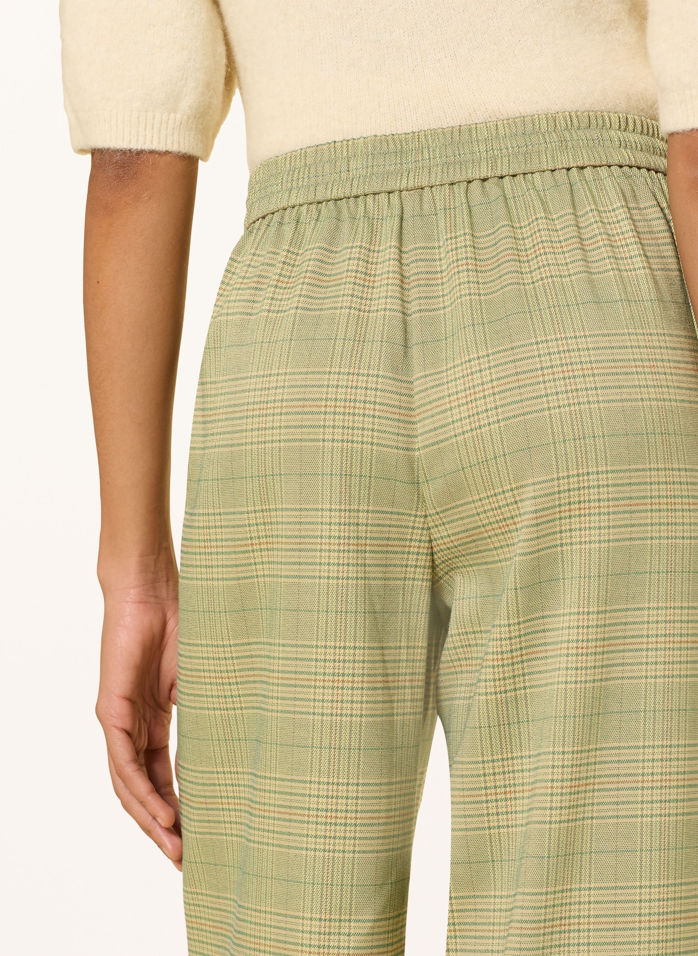 ICHI Spodnie IHJOLI: ZIELONY / JASNOZIELONY