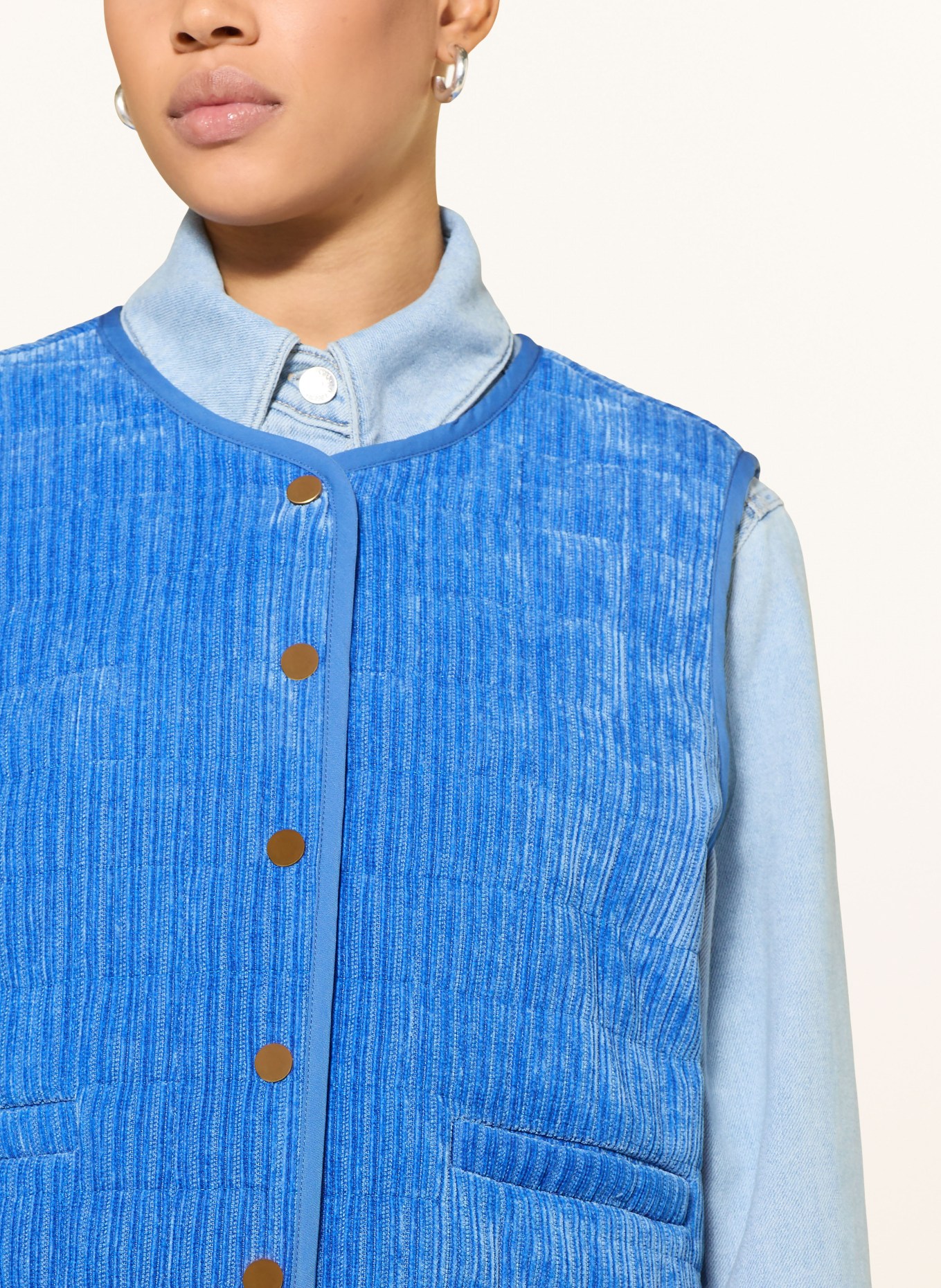 ICHI Steppweste IHFUMA: BLAU