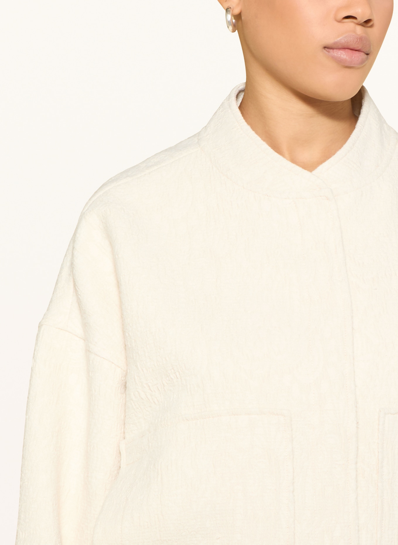 ICHI Kastenjacke IHFAPORA: CREME