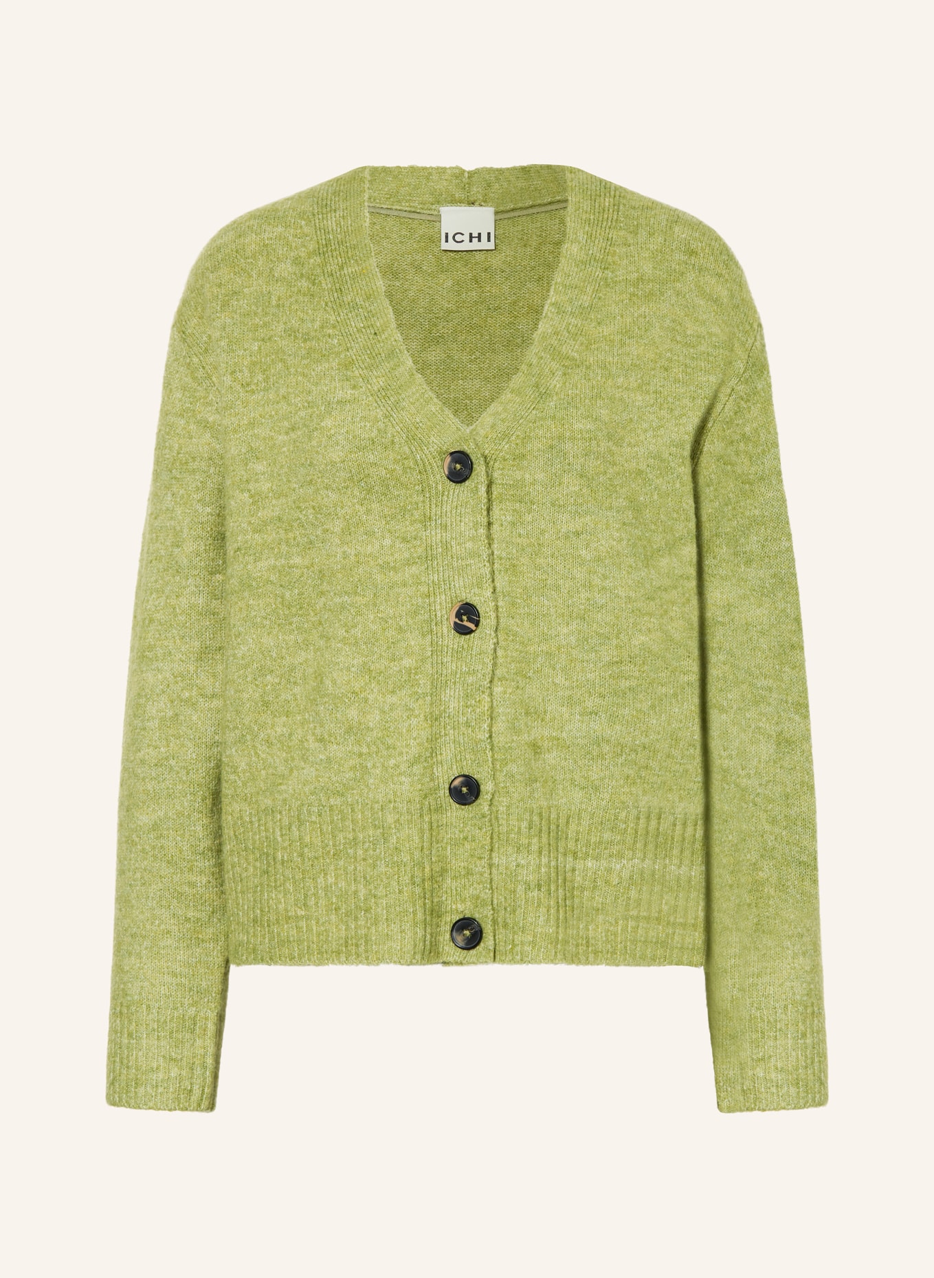 ICHI Strickjacke IHBALING: HELLGRÜN