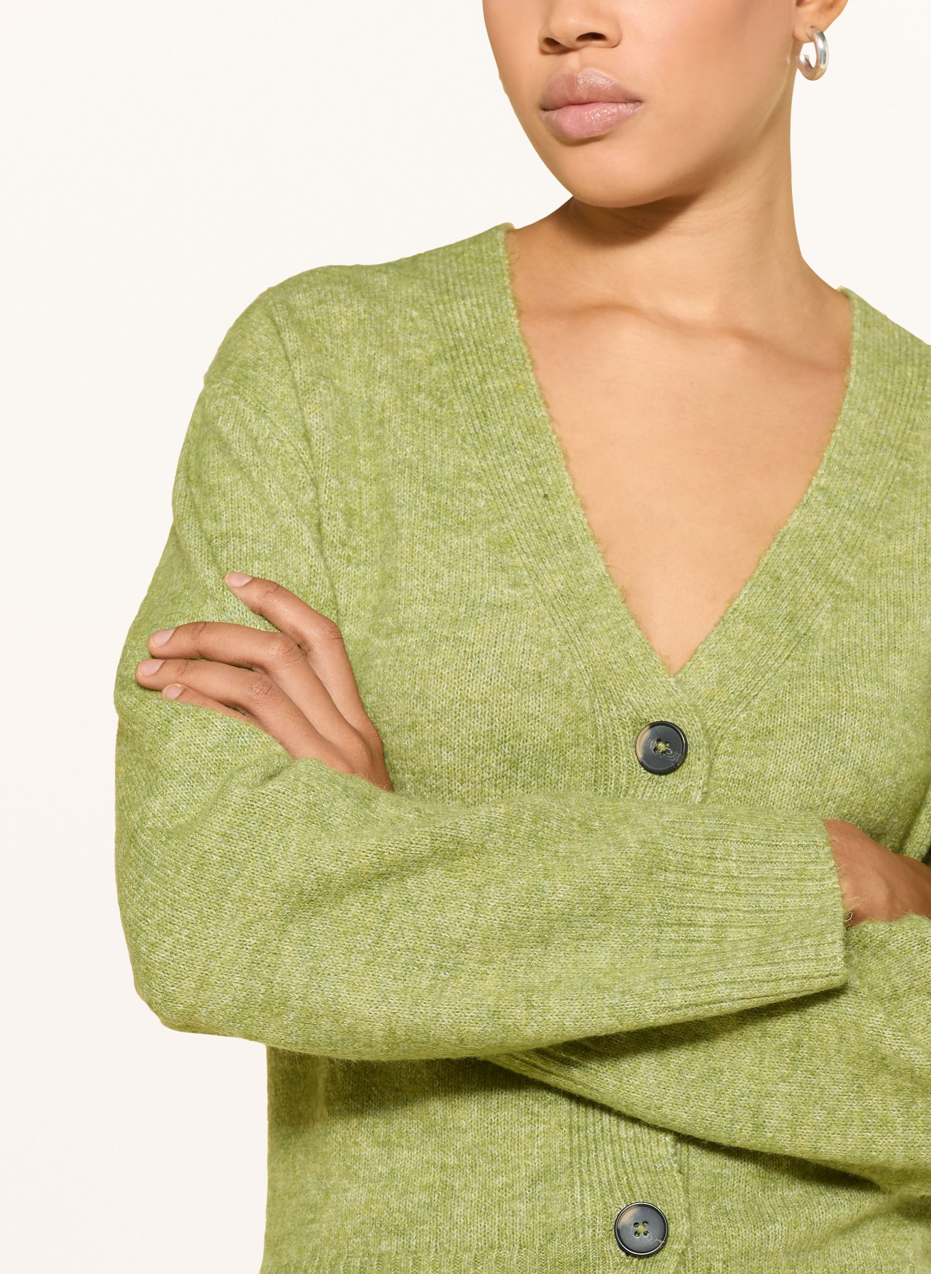 ICHI Strickjacke IHBALING: HELLGRÜN