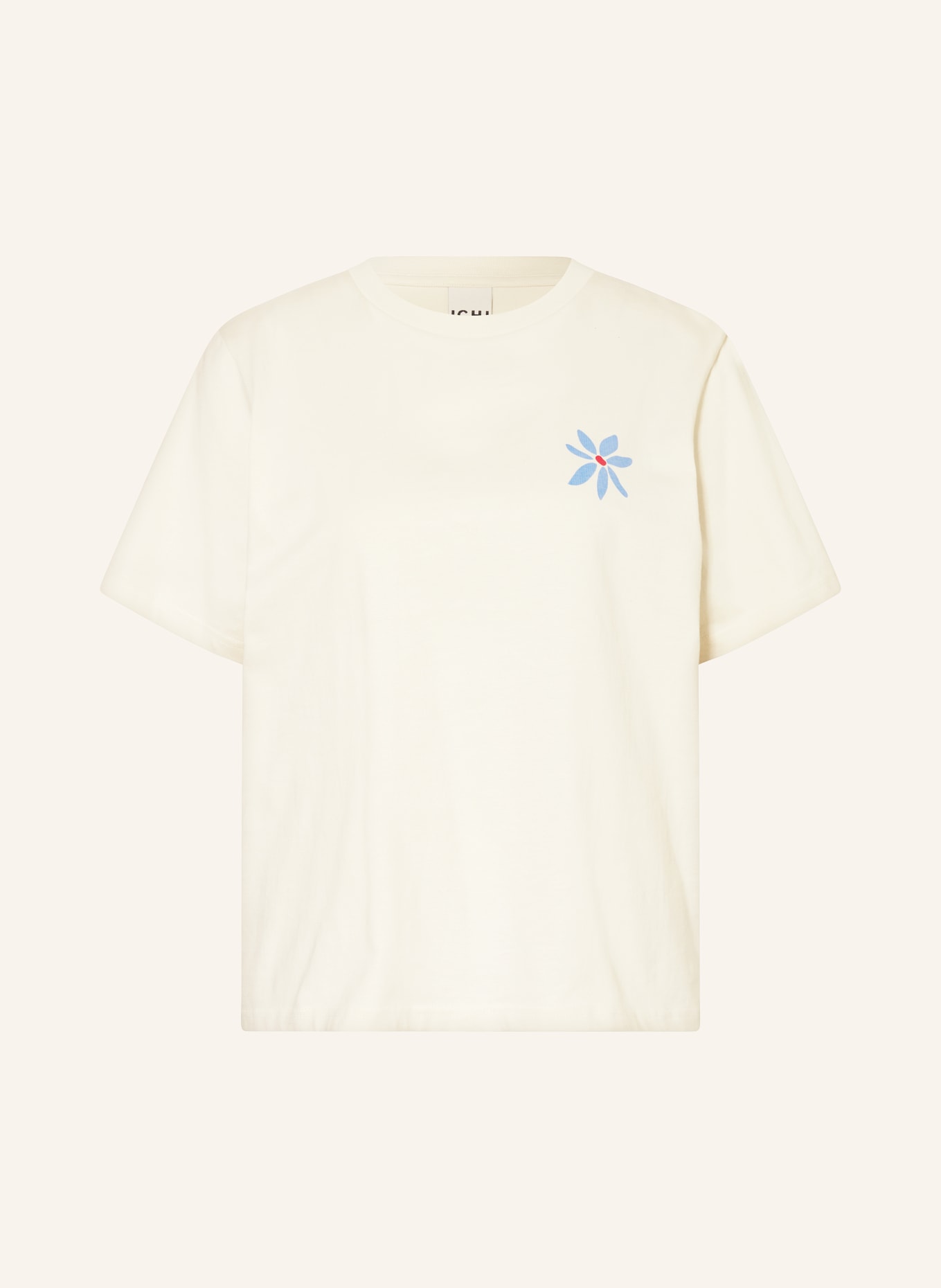 ICHI T-Shirt IHBALMERS: ECRU
