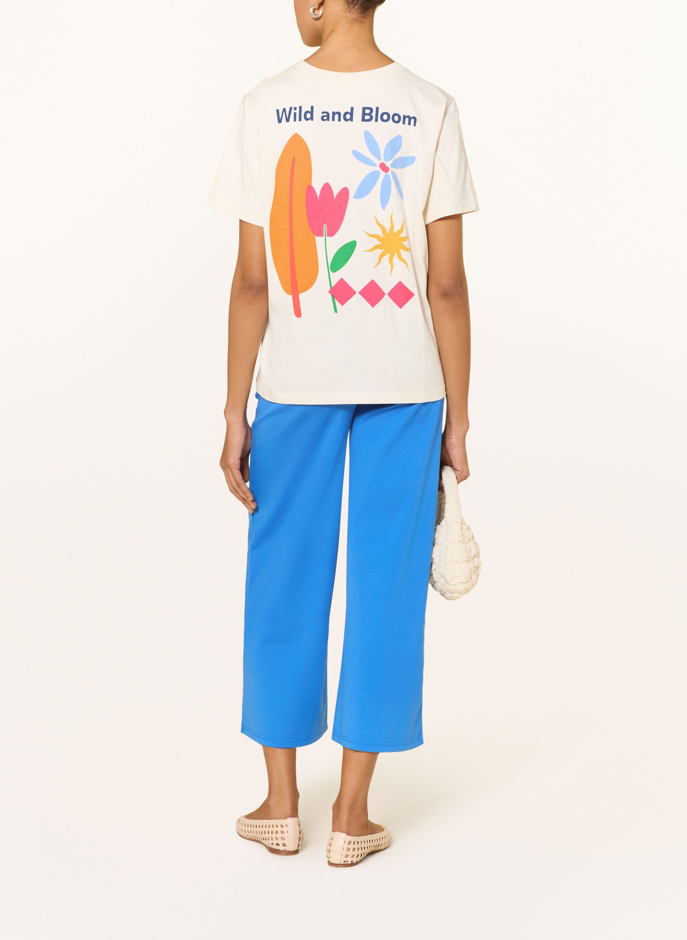 ICHI T-Shirt IHBALMERS: ECRU