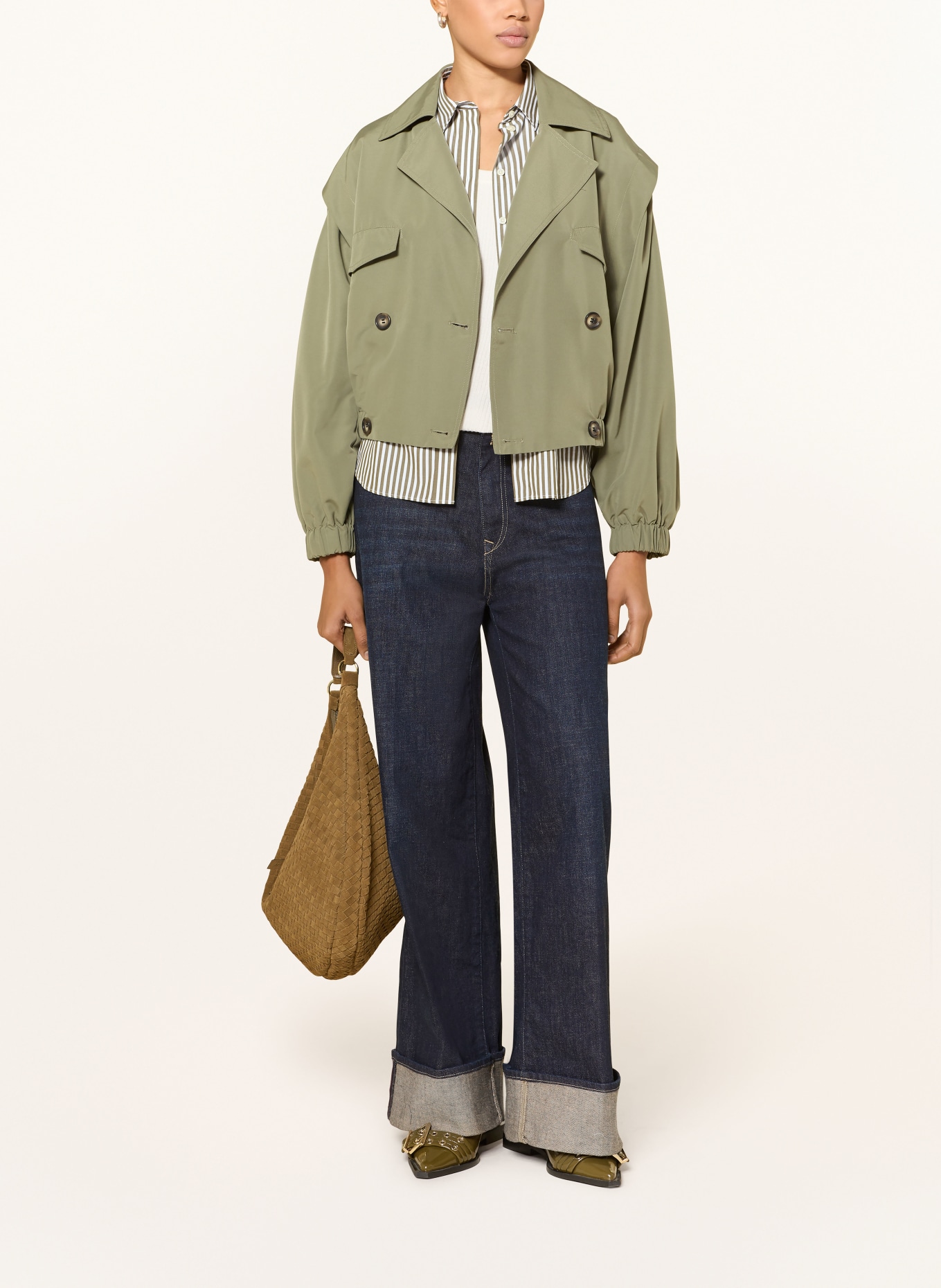 ICHI Trench-Jacke IHGEZAVO: KHAKI