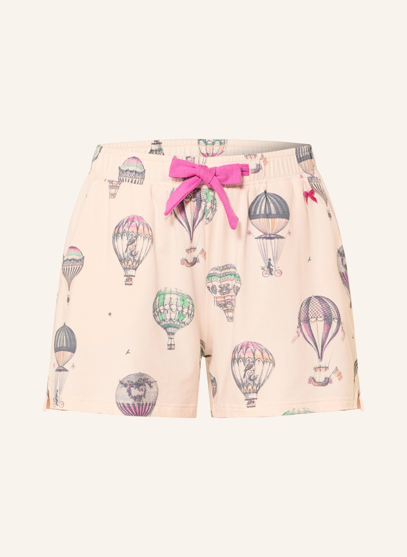 SHORT STORIES spací šortky: KRÉMOVÁ / RŮŽOVÁ