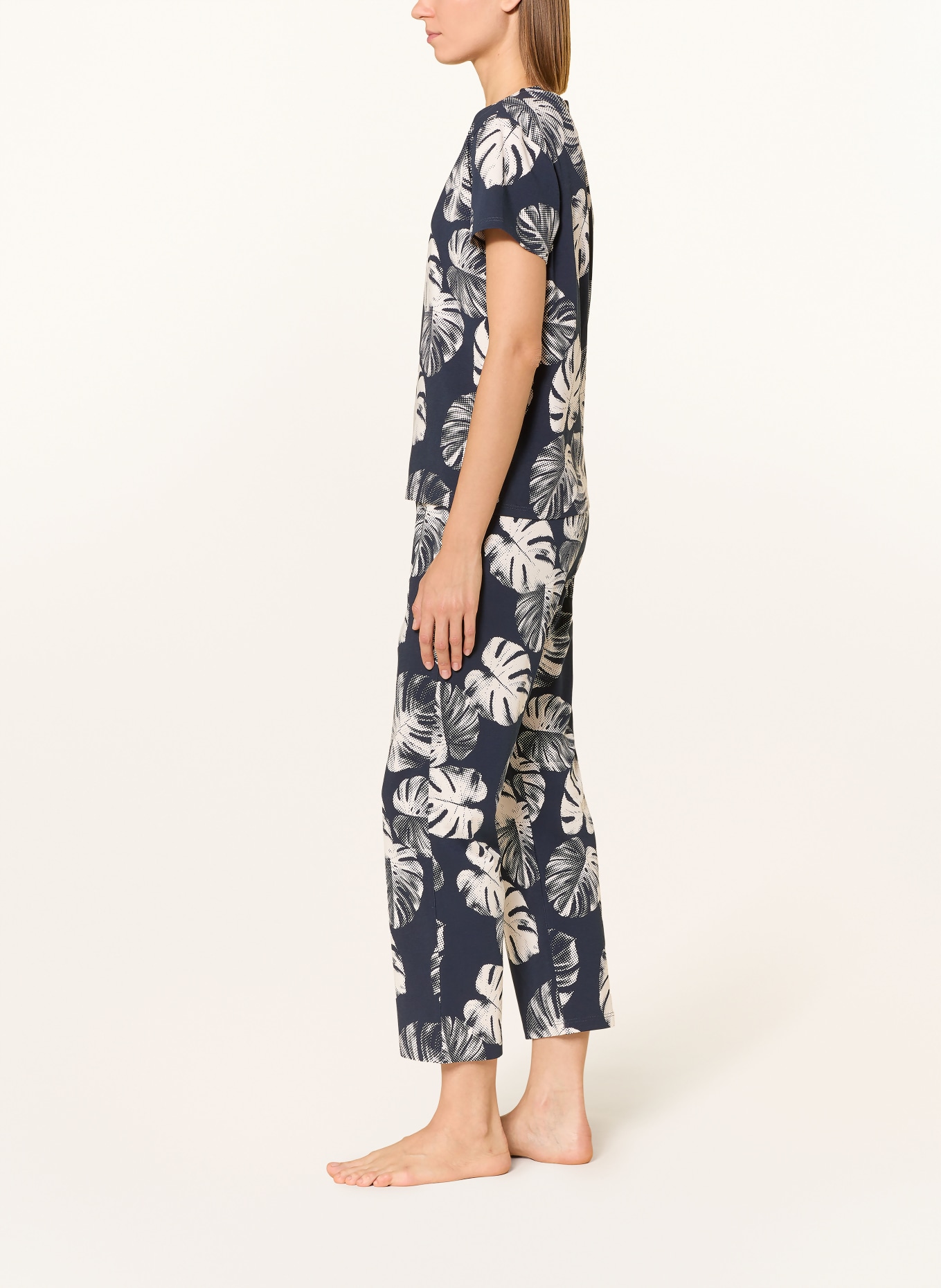 SHORT STORIES 7/8 spací kalhoty: TMAVĚ MODRÁ / REŽNÁ