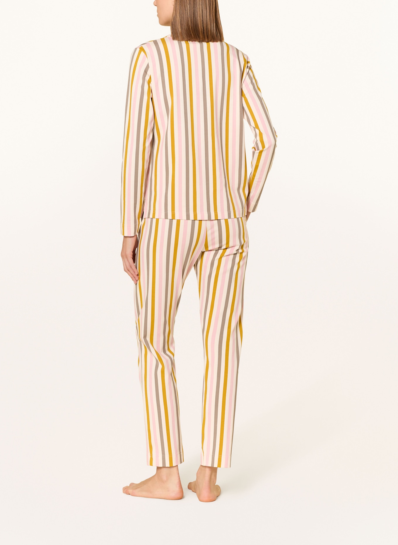 SHORT STORIES Schlafshirt: ECRU / ROSA / DUNKELGELB