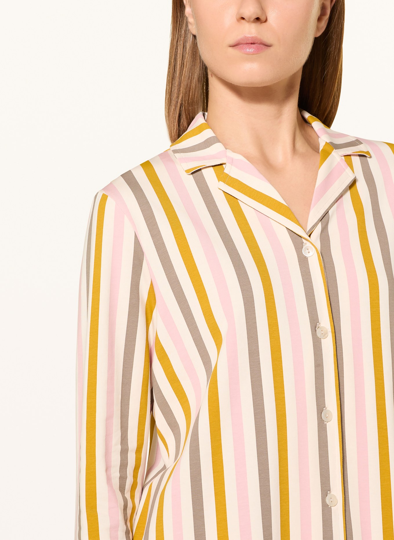 SHORT STORIES Schlafshirt: ECRU / ROSA / DUNKELGELB