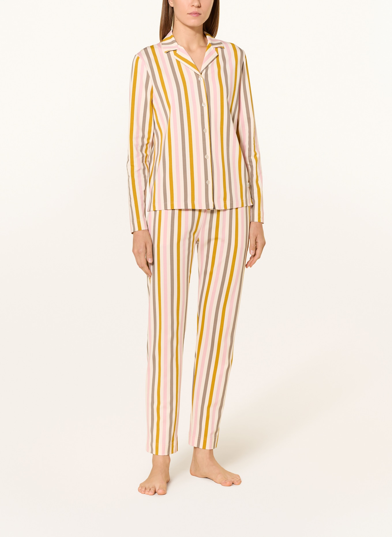 SHORT STORIES Schlafhose: ECRU / ROSA / DUNKELGELB