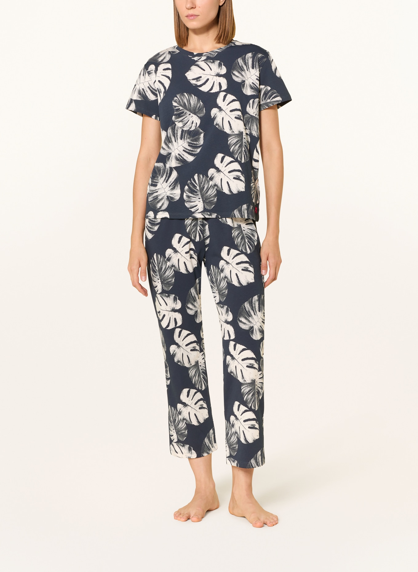 SHORT STORIES noční košile: TMAVĚ MODRÁ / REŽNÁ