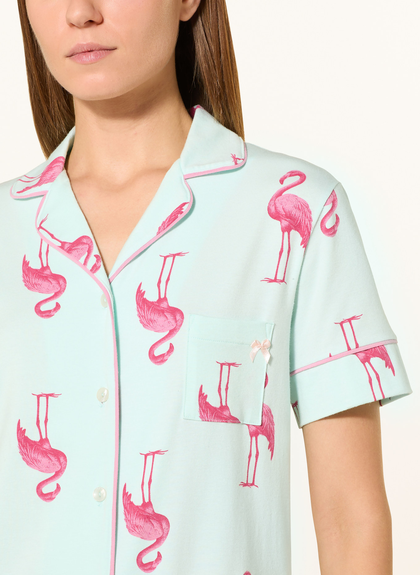 SHORT STORIES slaapshirt: MINT / ROZE