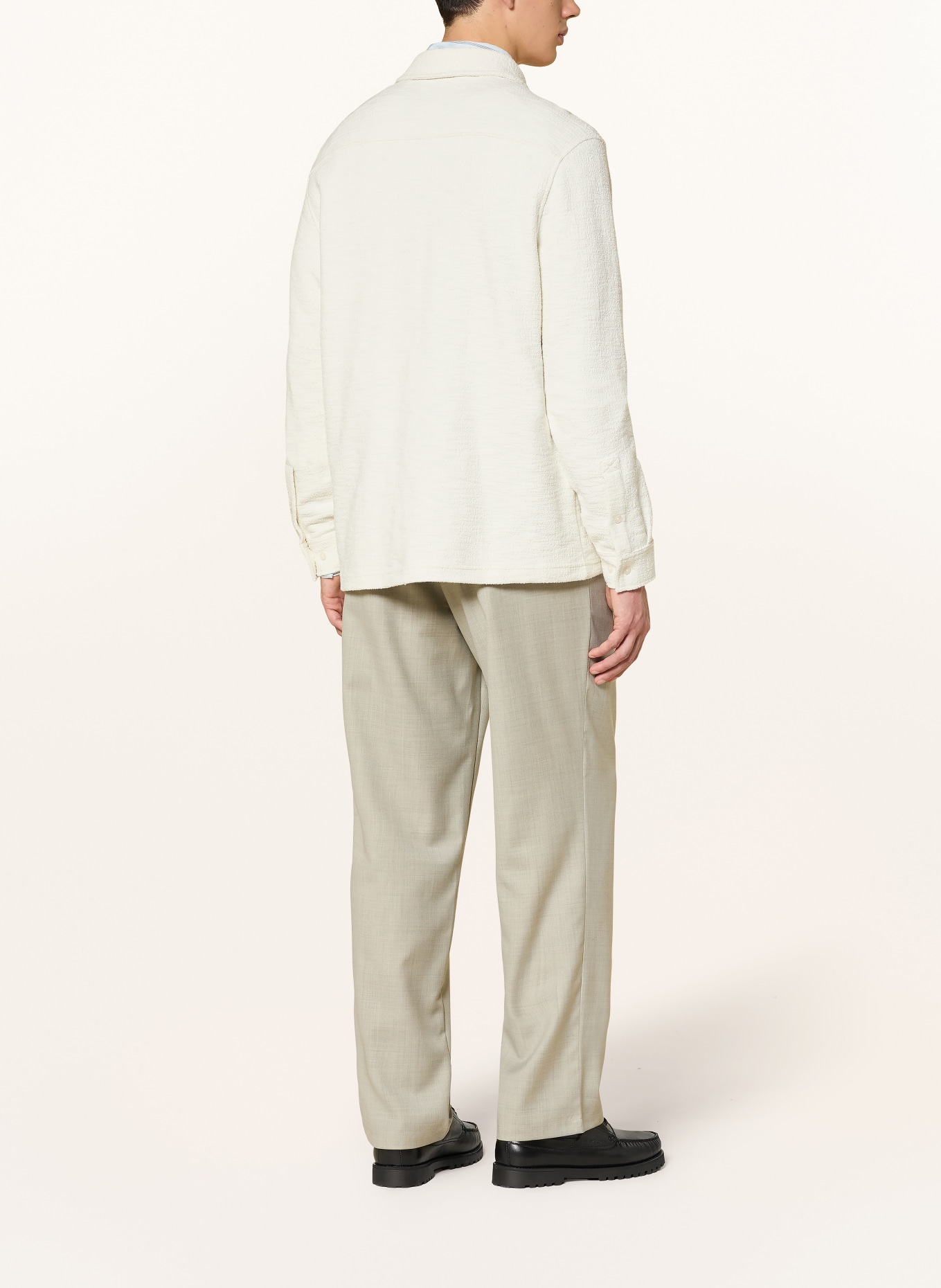 SAMSØE  SAMSØE Bouclé-Overshirt SAKORE: CREME
