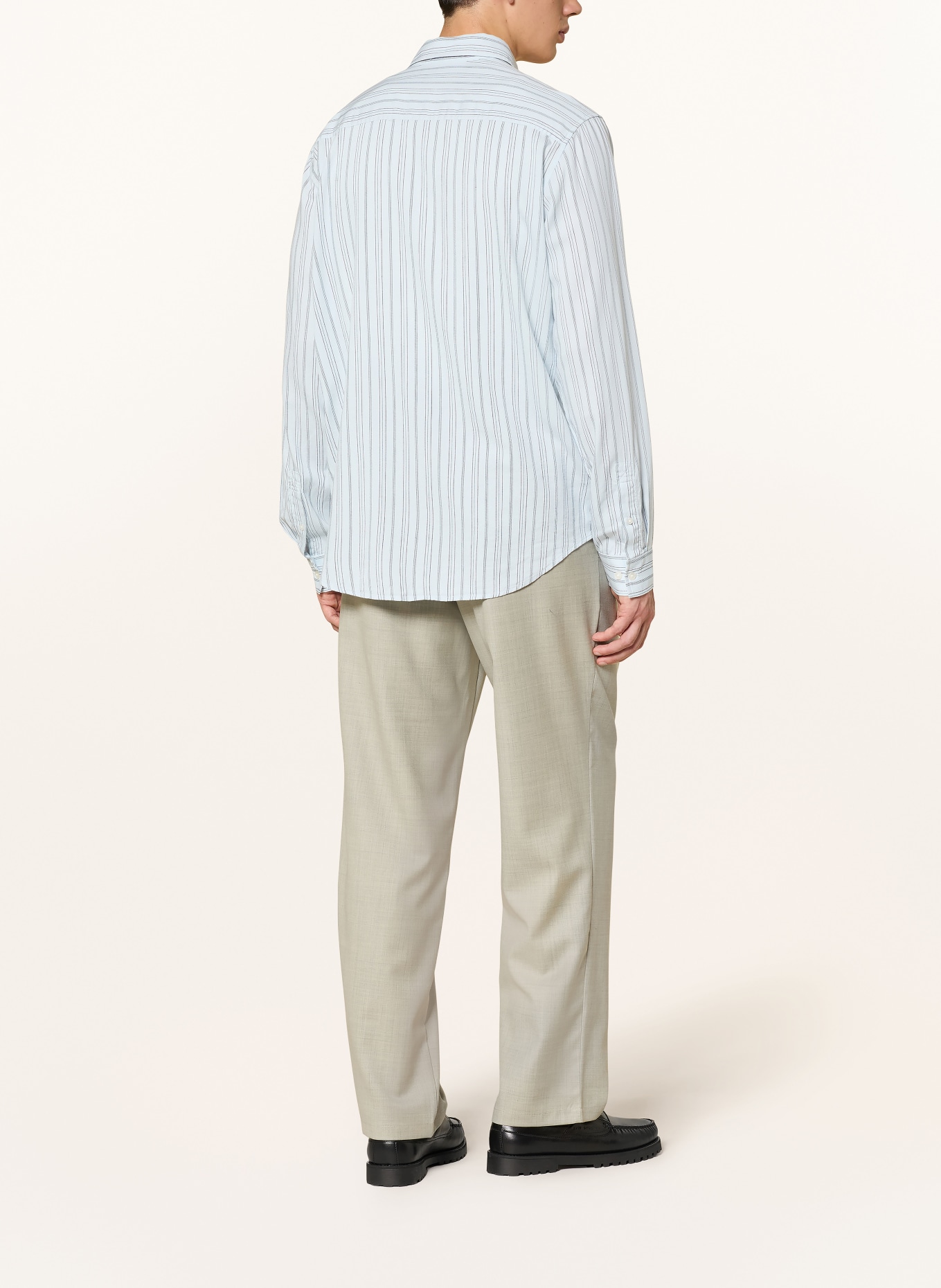 SAMSØE SAMSØE Hemd SARYAN Comfort Fit: HELLBLAU / SCHWARZ