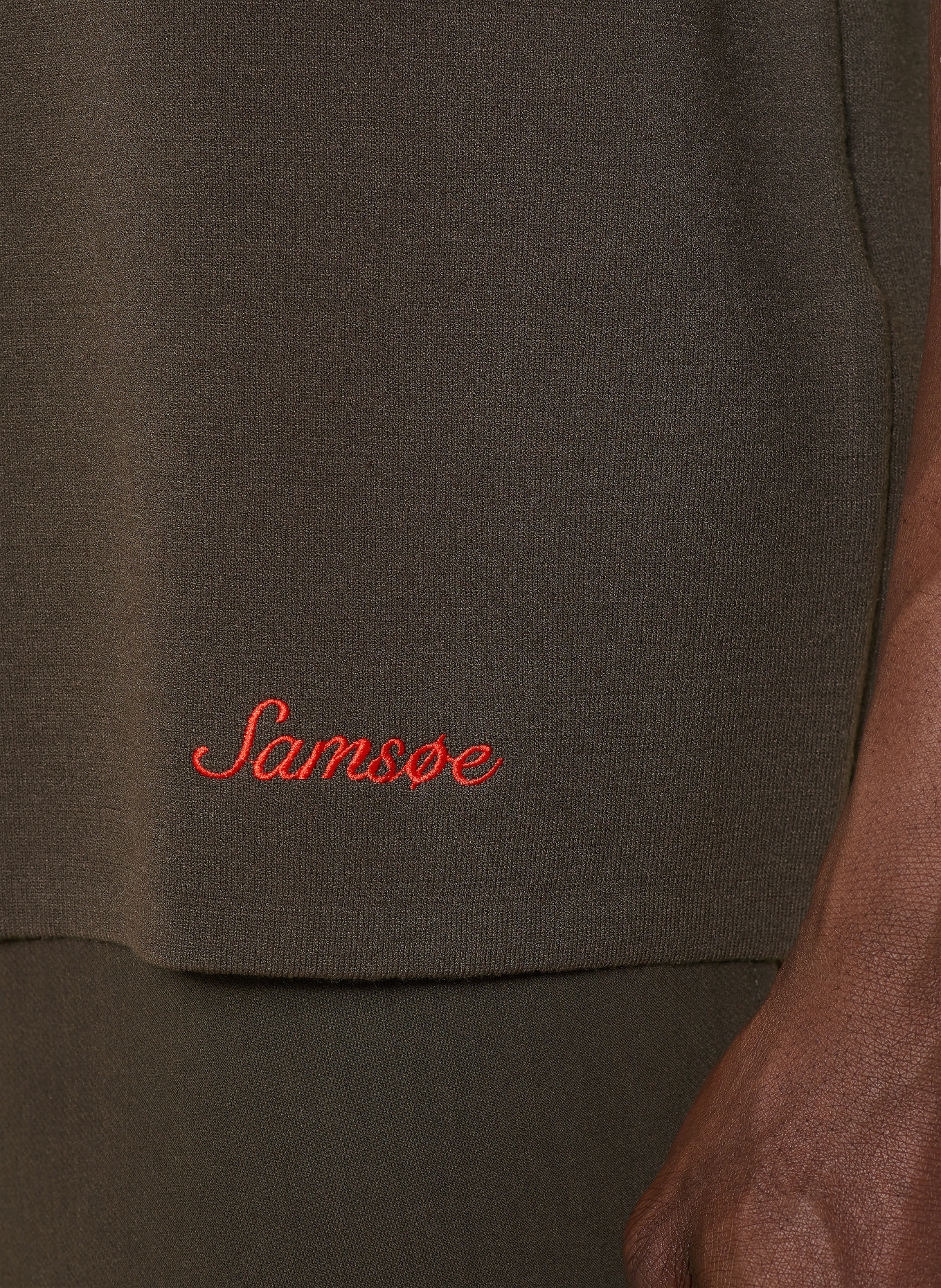 SAMSØE  SAMSØE Strickjacke SARICO: DUNKELGRÜN