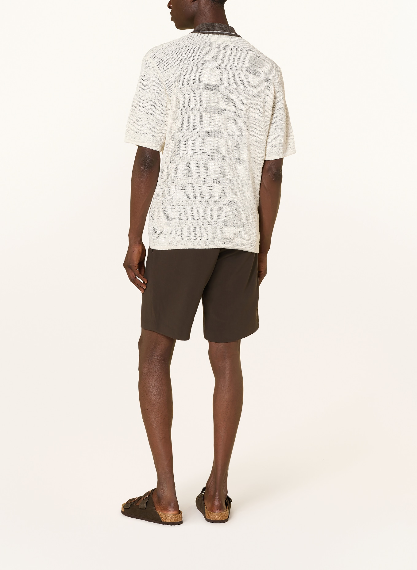 SAMSØE  SAMSØE Strickjacke SAPERCY: ECRU / DUNKELGRÜN