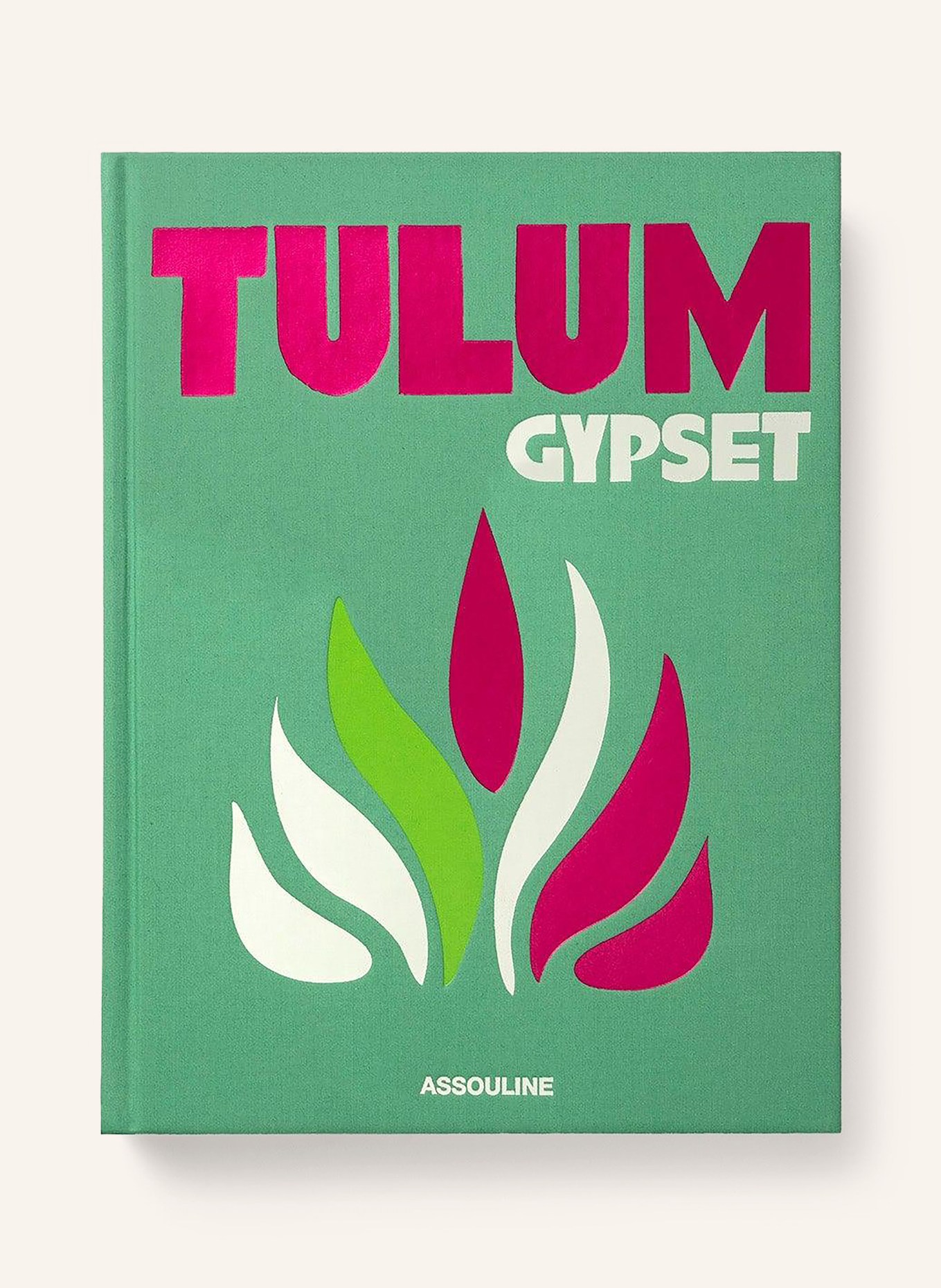 ASSOULINE Książka TULUM GYPSET: ZIELONY / MOCNORÓŻOWY / BIAŁY