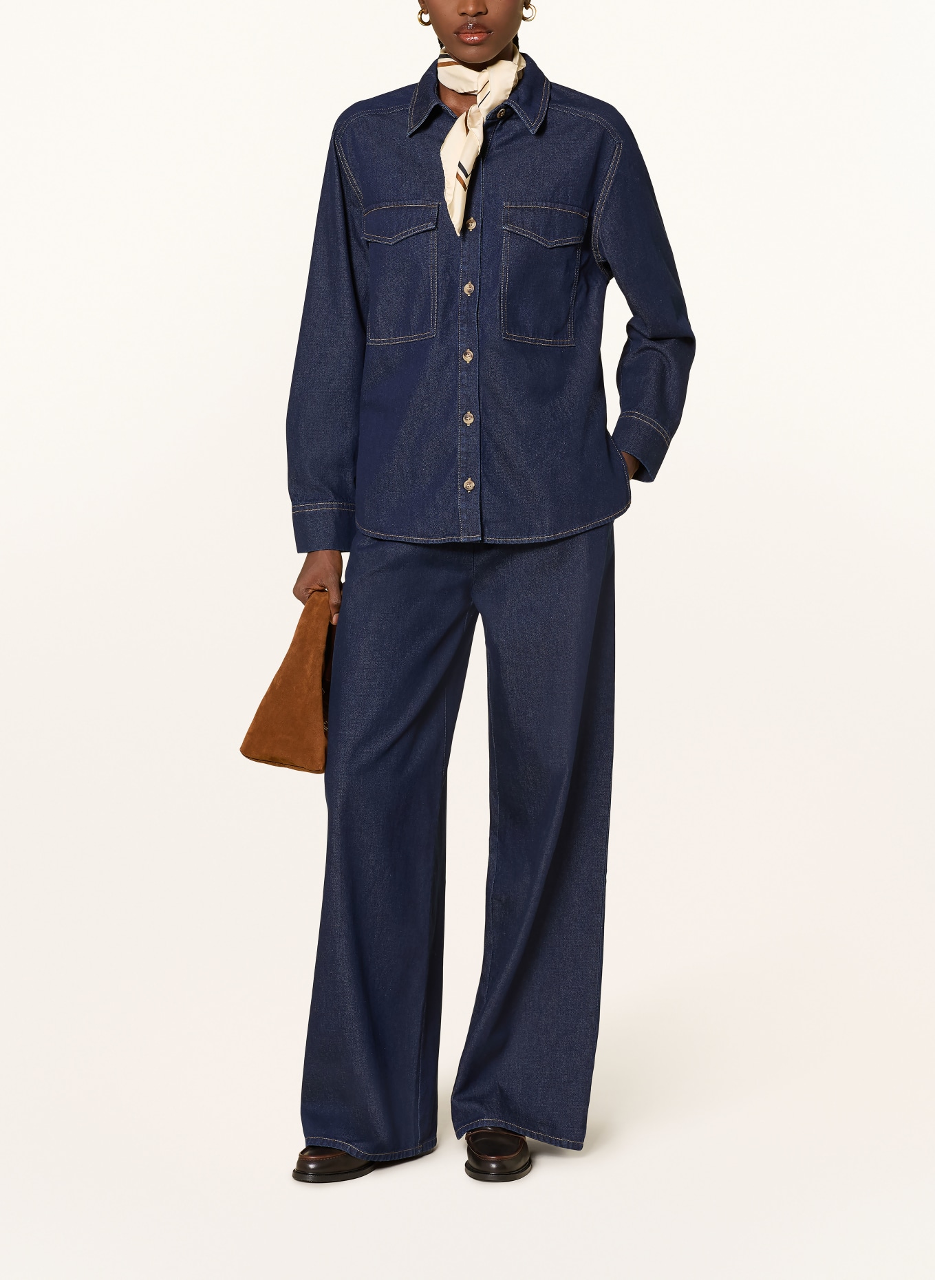 MRS & HUGS Wide Leg Jeans: DUNKELBLAU