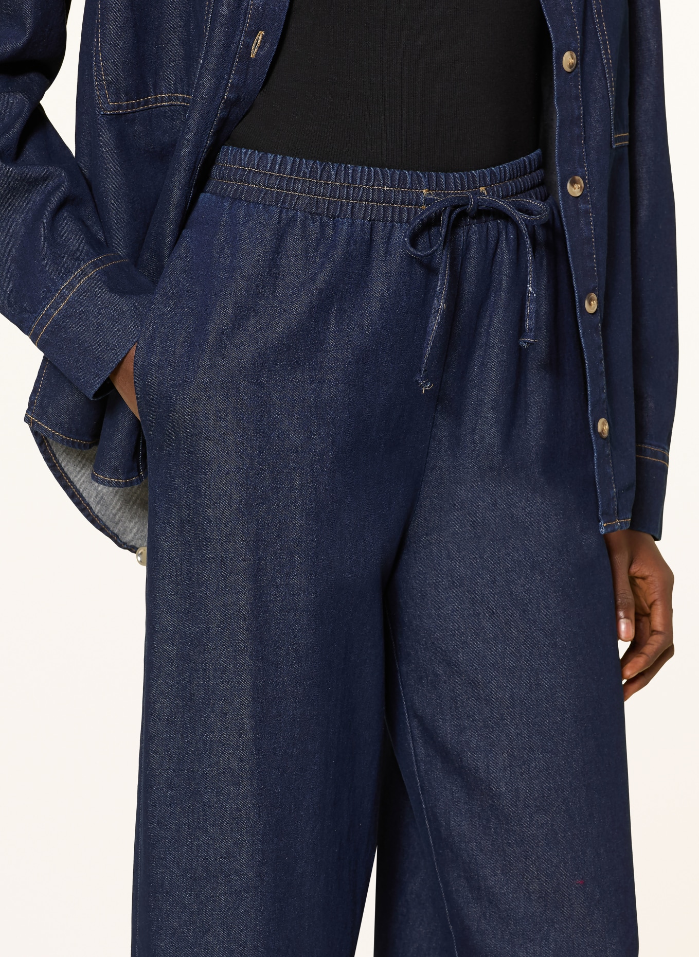 MRS & HUGS Wide Leg Jeans: DUNKELBLAU