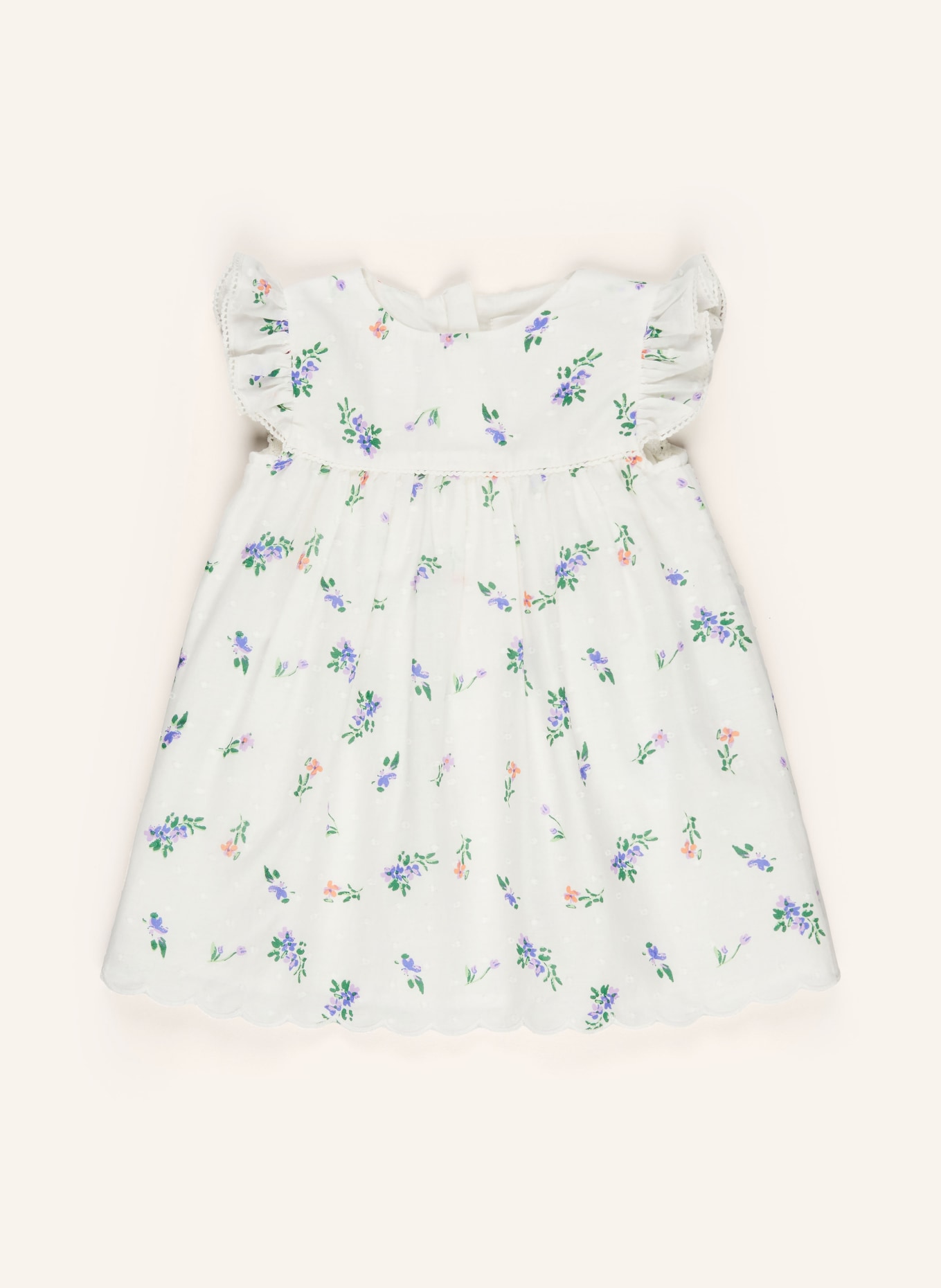 s.Oliver RED Kleid mit Volants: ECRU / PINK / GRÜN