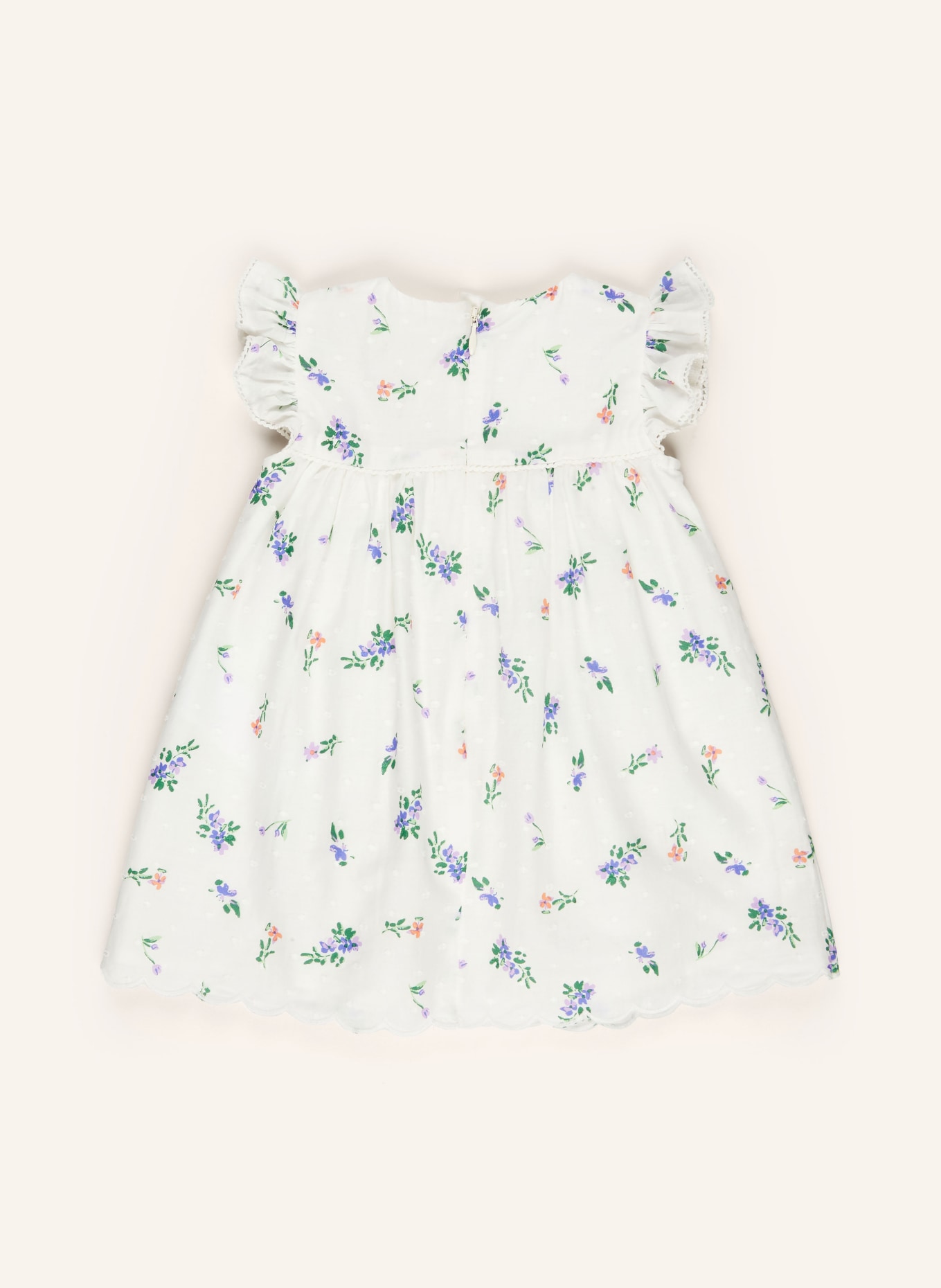 s.Oliver RED Kleid mit Volants: ECRU / PINK / GRÜN