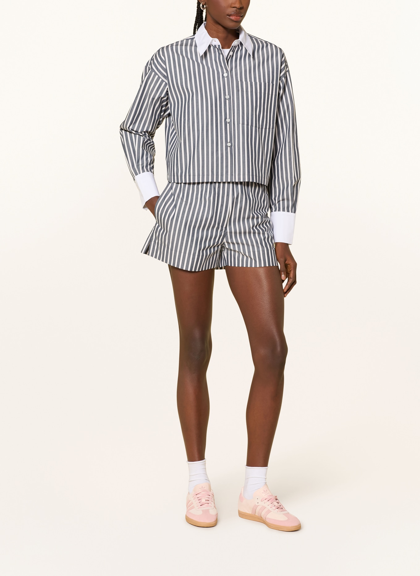 MRS & HUGS košile: TMAVĚ MODRÁ / REŽNÁ