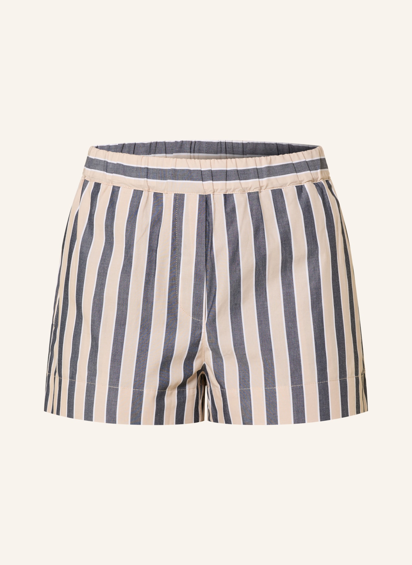 MRS & HUGS Shorts: DUNKELBLAU / BEIGE / WEISS