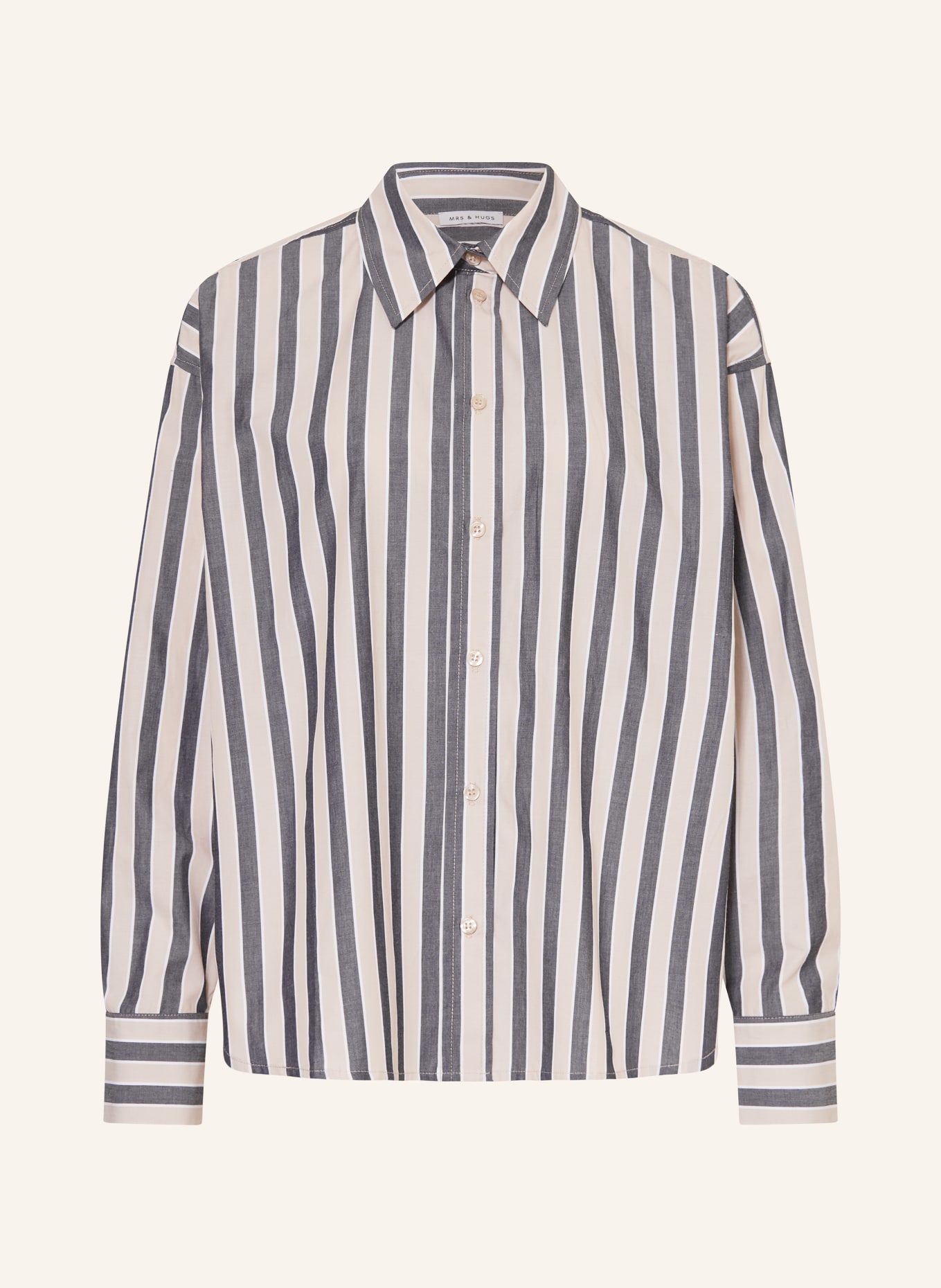 MRS & HUGS koszula: BEŻOWY / GRANATOWY / BIAŁY