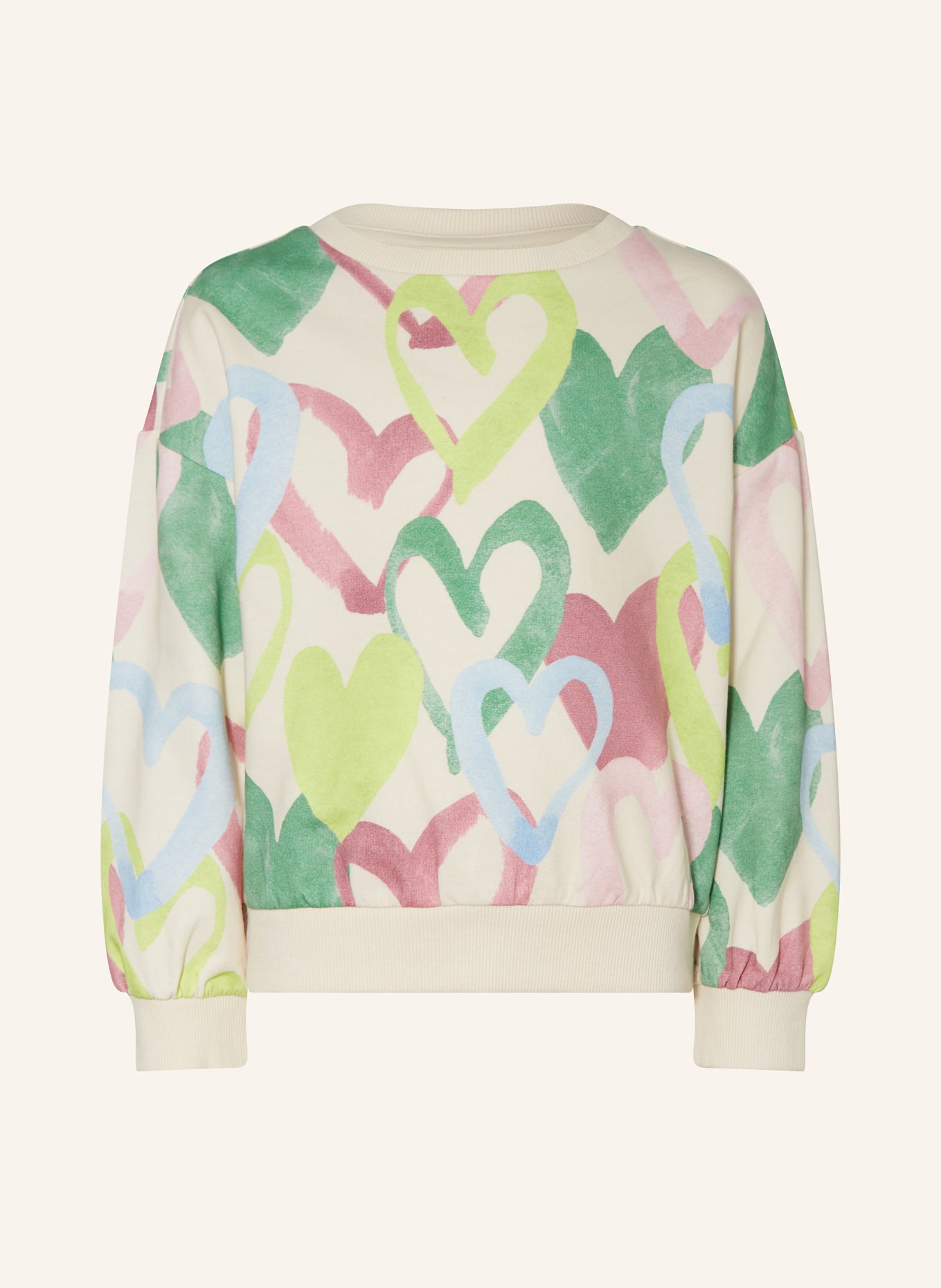 s.Oliver RED sweatshirt: ECRU / PINK / LIGHT BLUE