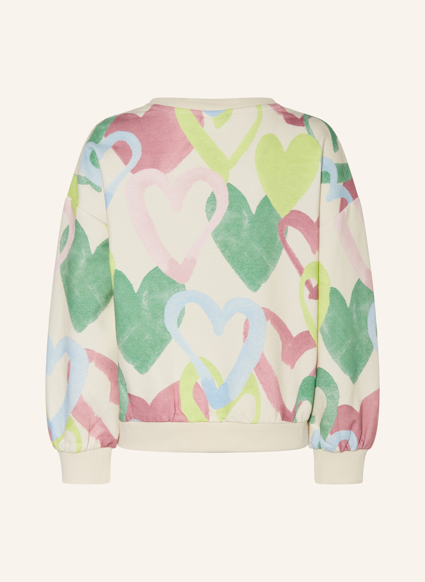 s.Oliver RED sweatshirt: ECRU / PINK / LIGHT BLUE