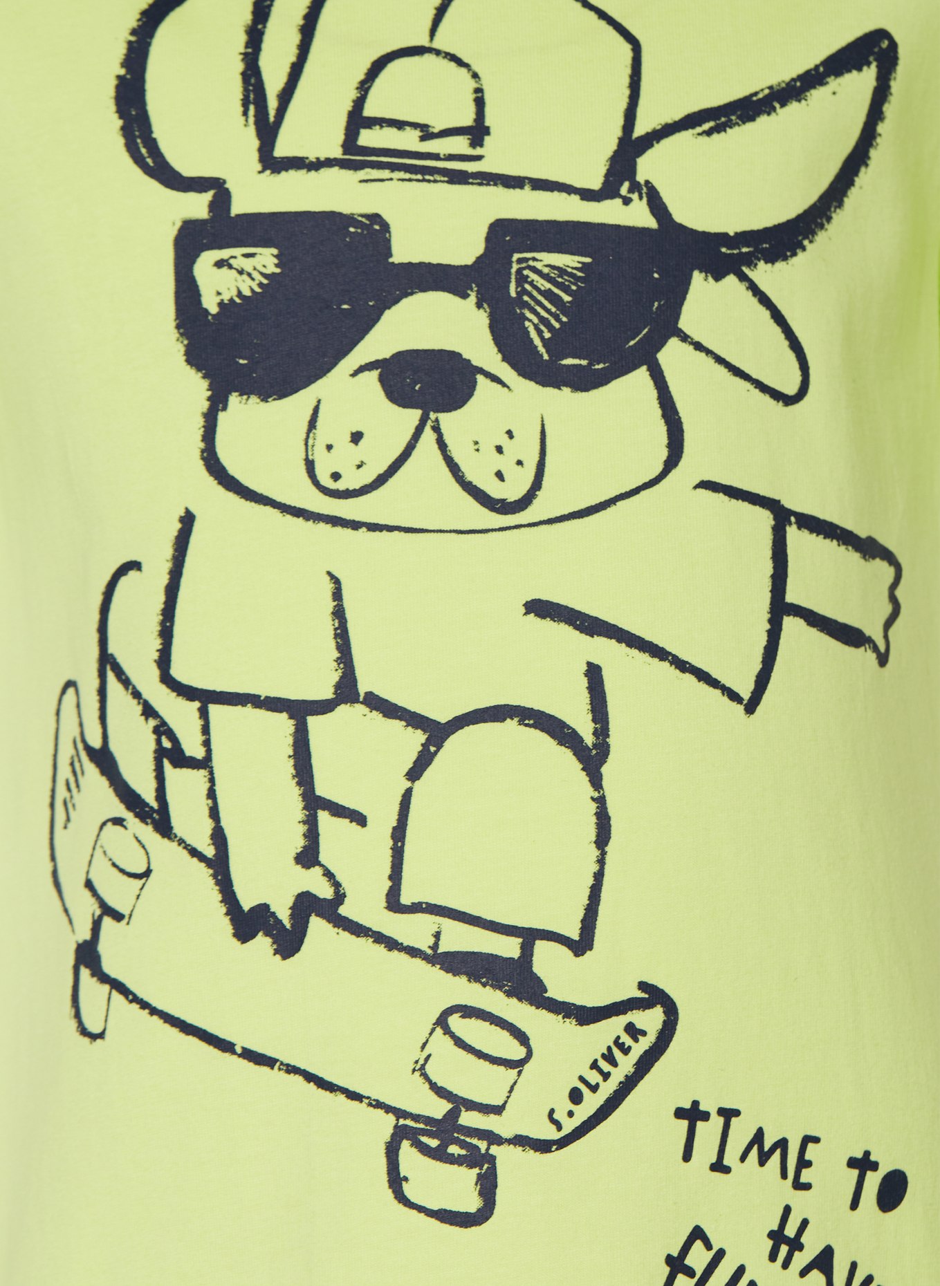 s.Oliver RED T-Shirt: NEONGRÜN