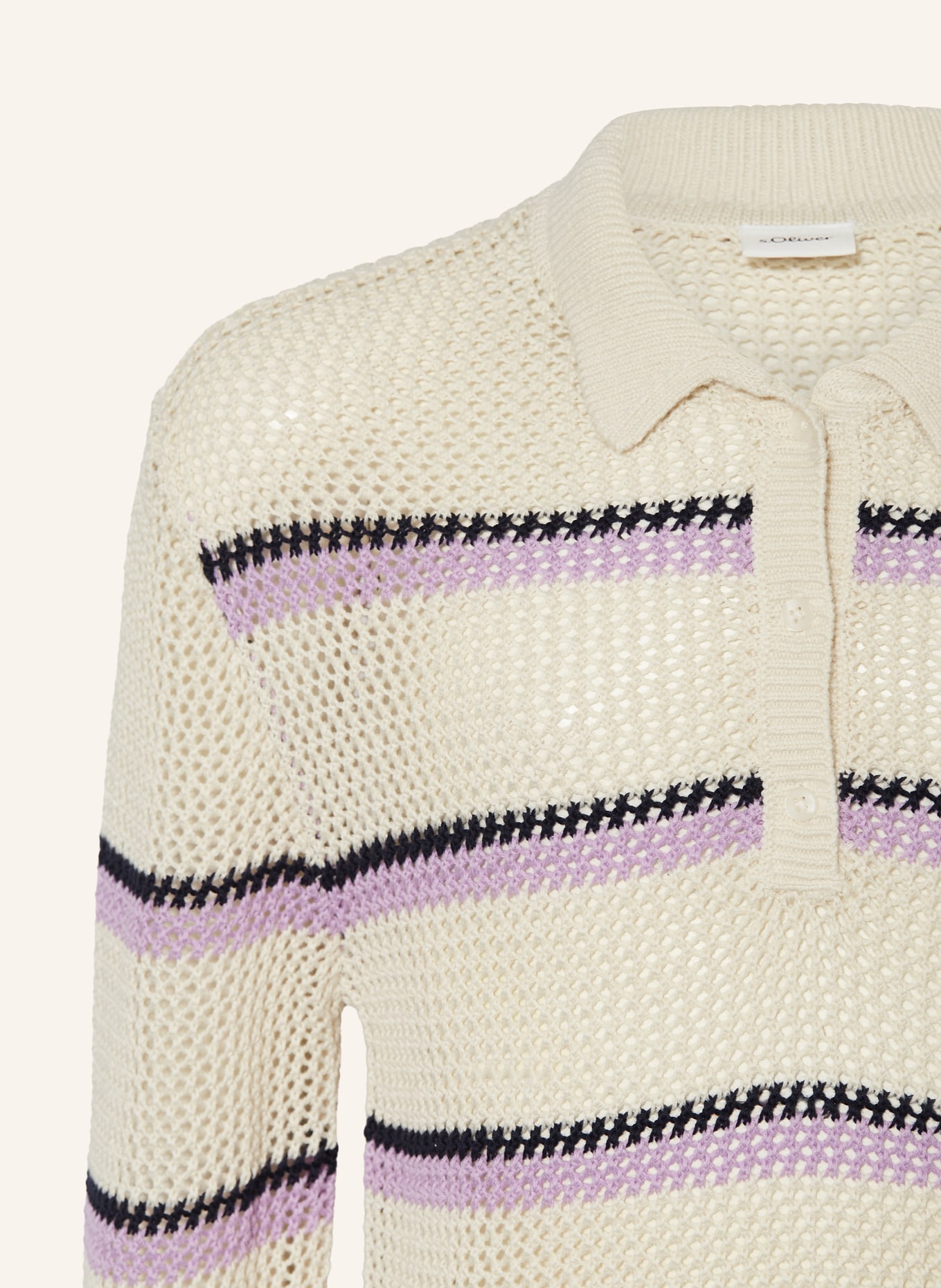 s.Oliver RED Pullover: HELLGRÜN / HELLLILA / SCHWARZ