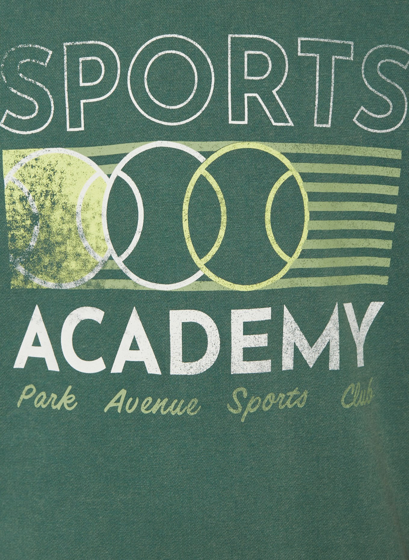 s.Oliver RED Sweatshirt: GRÜN / HELLGRÜN / WEISS