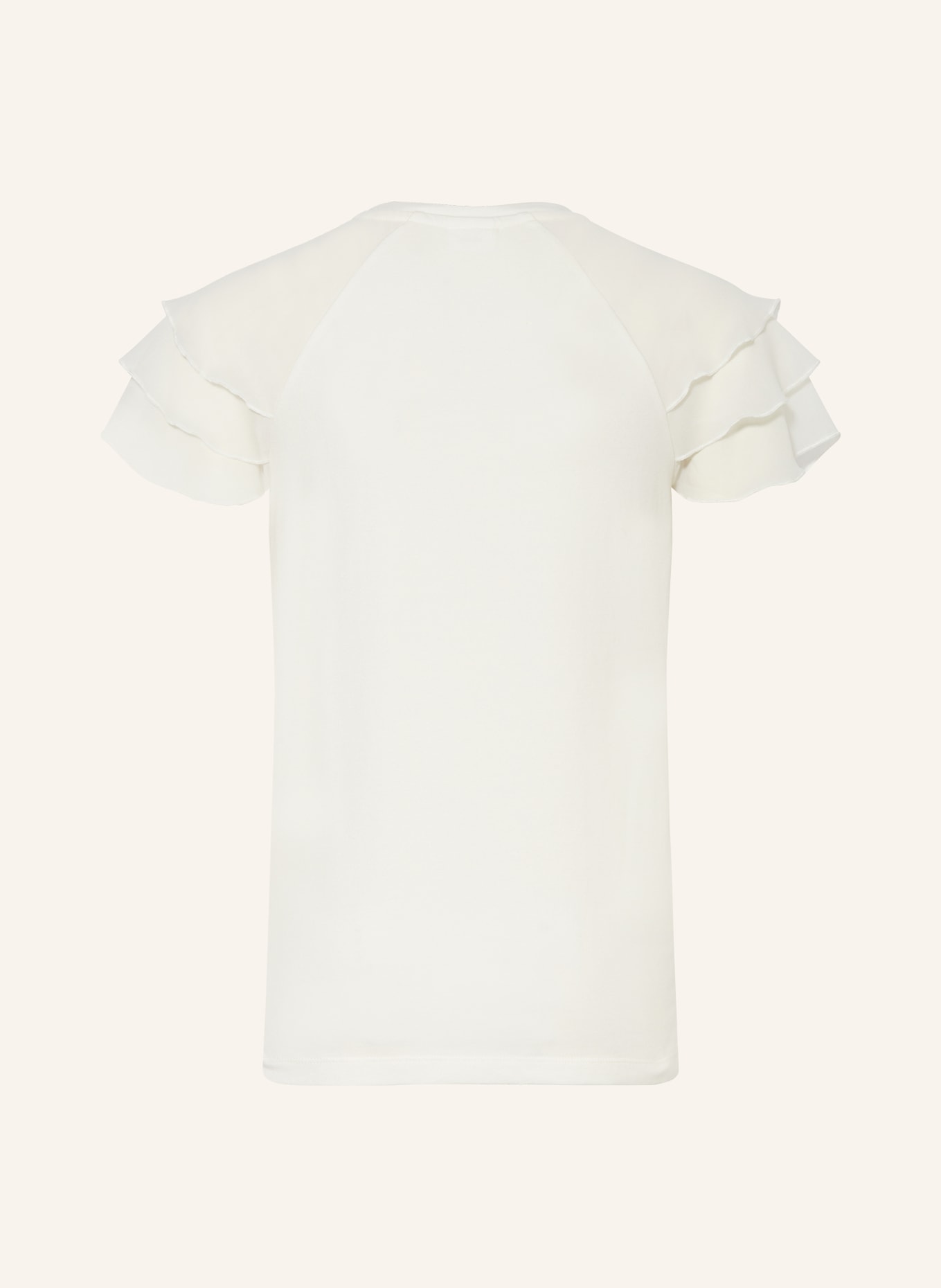 s.Oliver RED T-Shirt mit Volants: WEISS