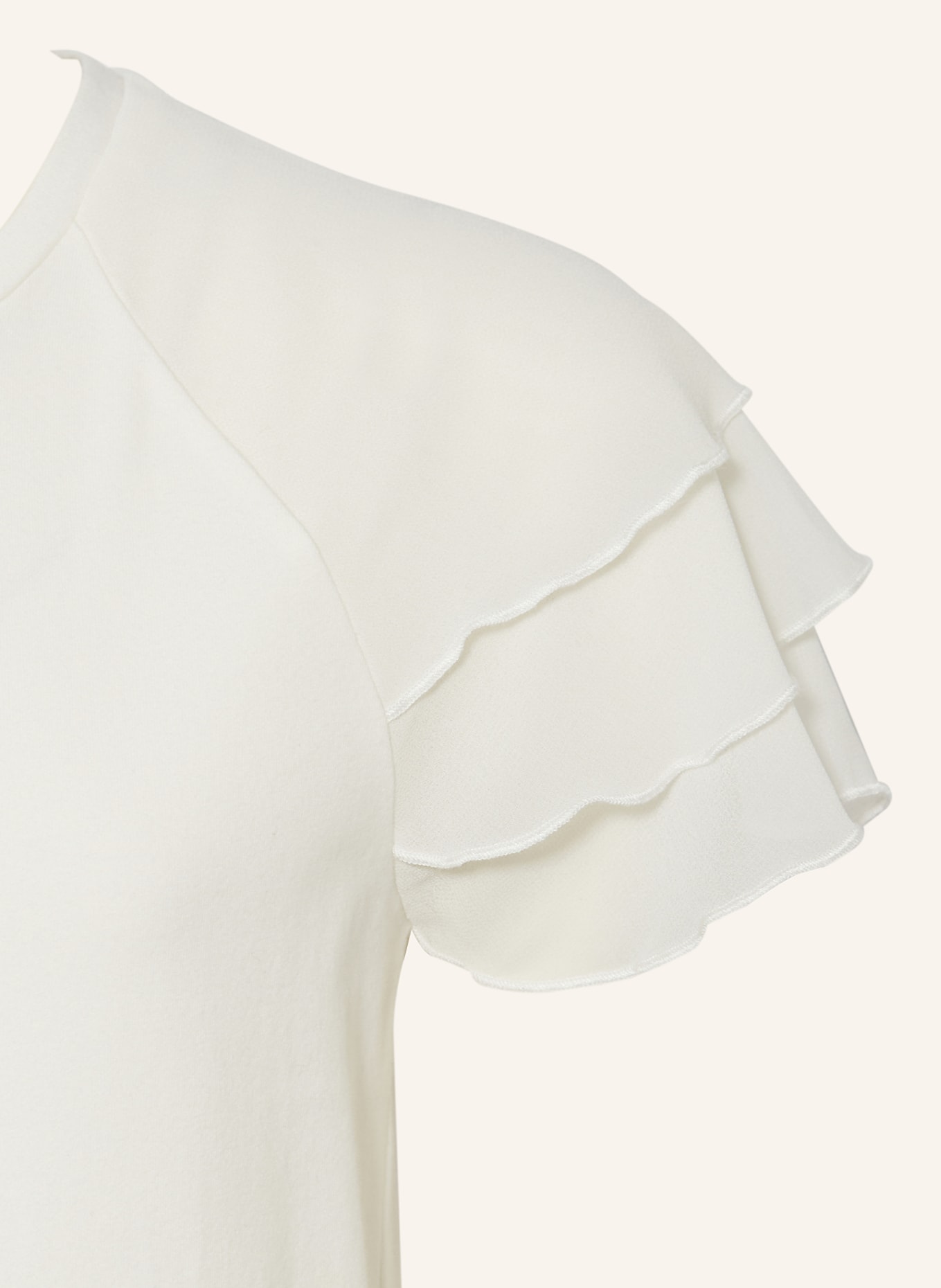 s.Oliver RED T-Shirt mit Volants: WEISS